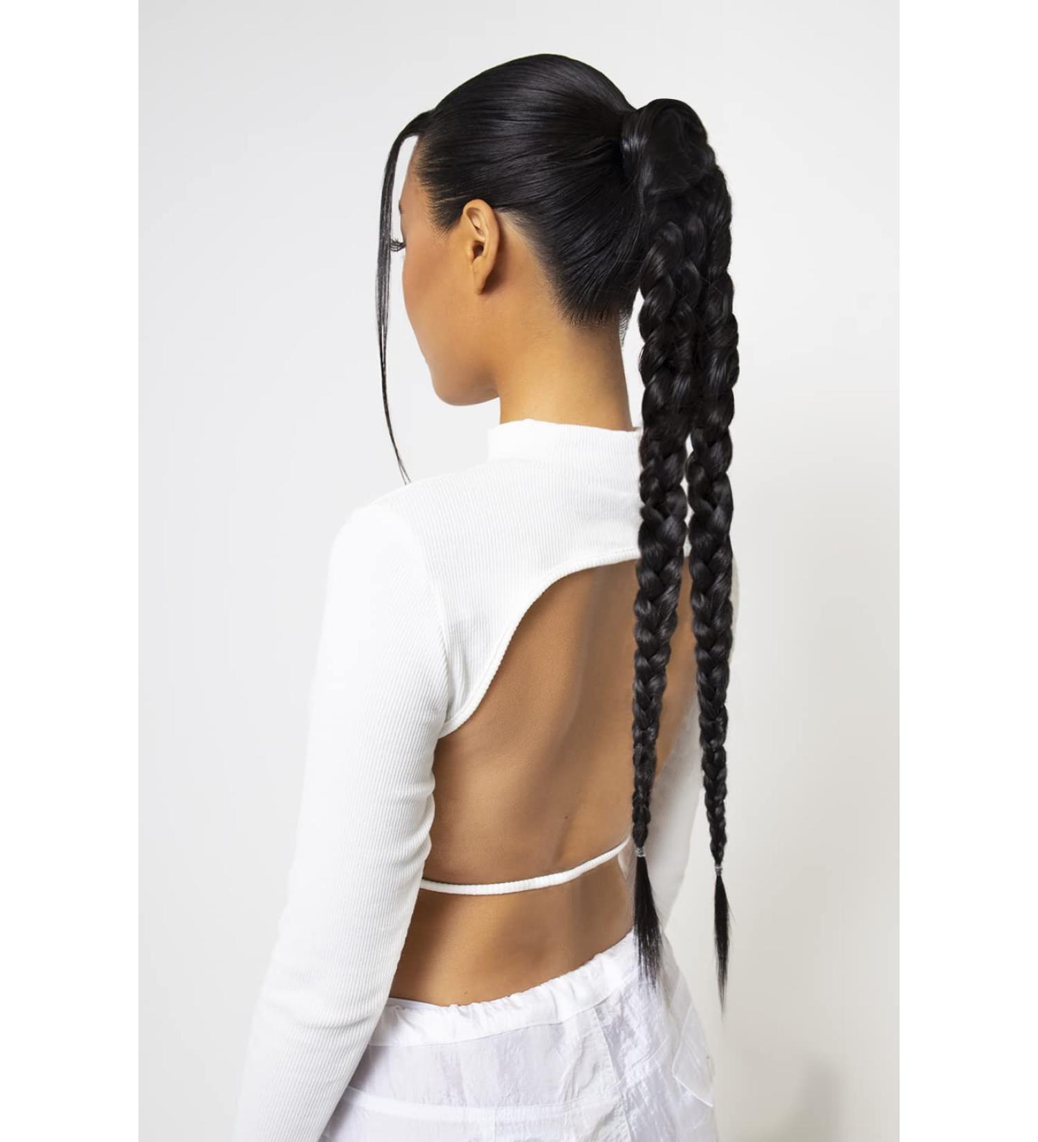 Lullabellz Grande Double Up Hair Braid 26-Inch Length Dark Brown Caramel - Buy Online on GoSupps.com