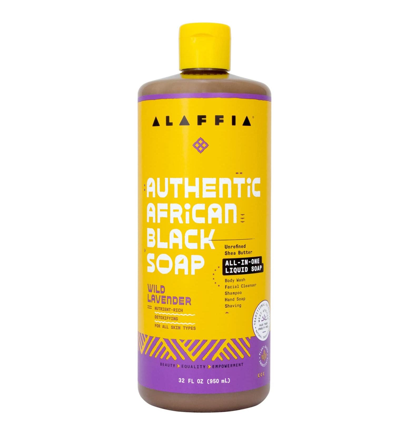 Alaffia African Black Soap - Wild Lavender 32 Fl Oz (Pack of 1) - Buy Online on GoSupps.com