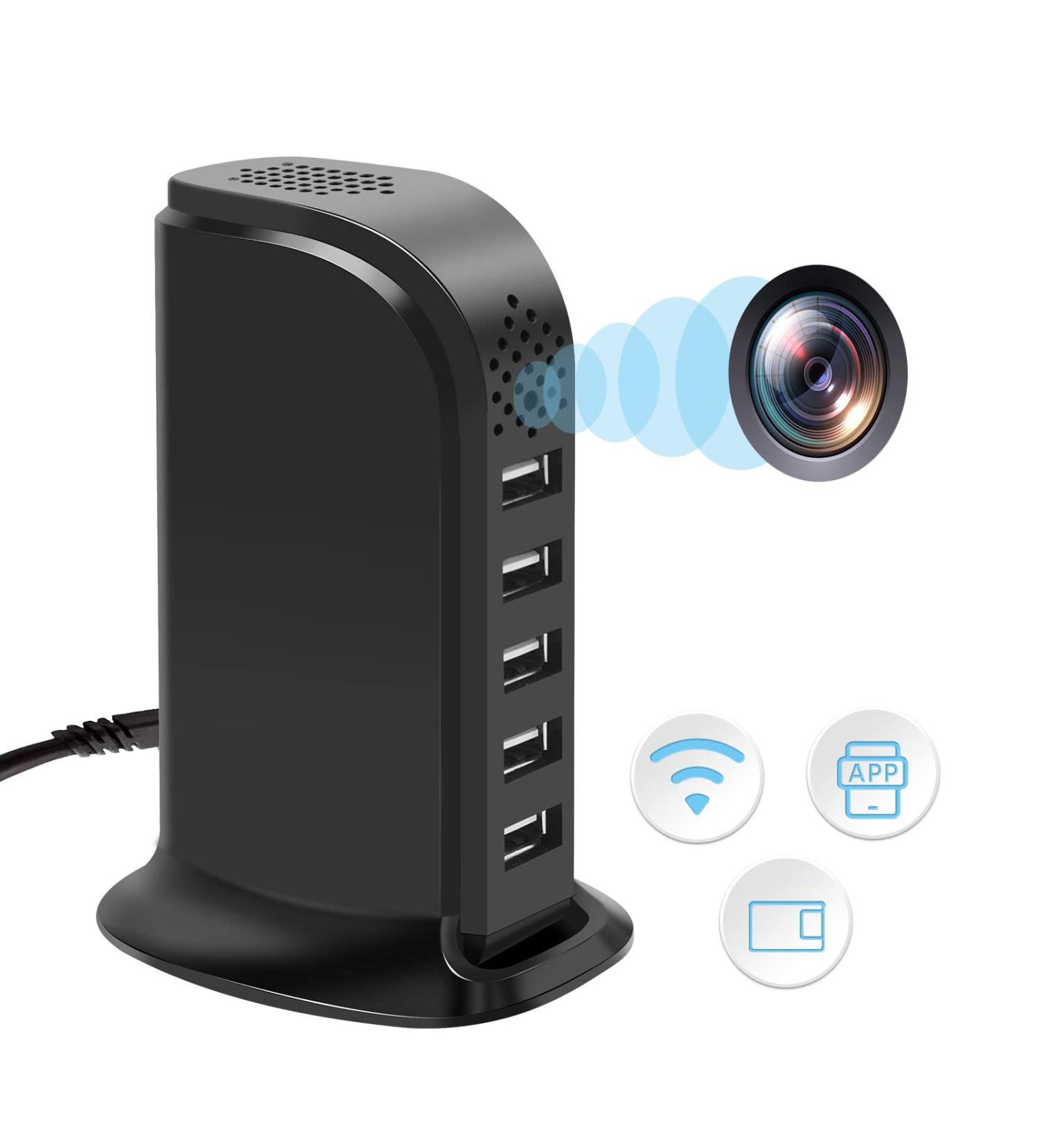 WiFi USB Charger Hidden Camera | 1080P HD Video Recording | Motion Detection | Remote View | Secret Nanny Cam for Home/Office - Buy Online on GoSupps.com