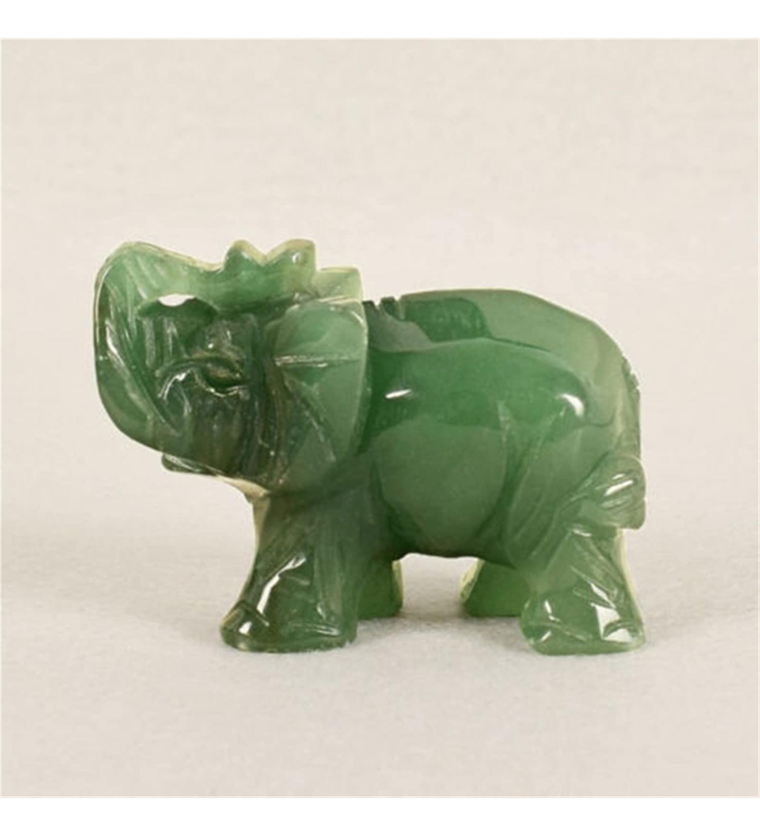 Handmade Carved Tangling Jade Elephant Gemstone Natural Crystal Figurine Good Luck Ornaments FZUGEDRLI (Color : Dongling Jade) - Buy Online on GoSupps.com