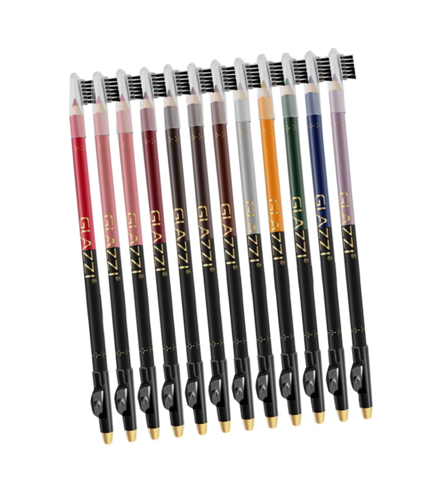 FRCOLOR 12pcs Lip Liner Eyeliner Black Waterproof Eyeliner Eyebrow Pencil Waterproof Makeup Supplies Lips - Buy Online on GoSupps.com