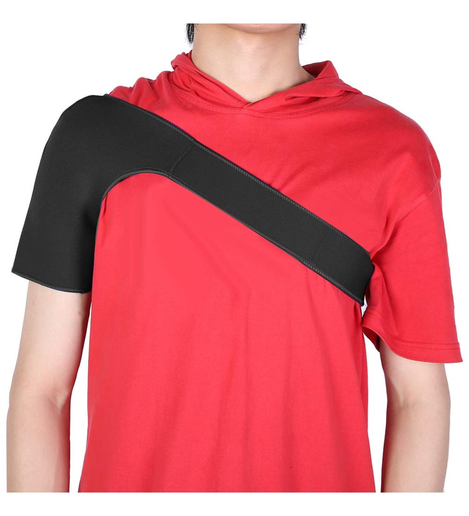 ANGGREK Sport Shoulder Brace | Adjustable Compression Sleeve for Men & Women | Supportive Shoulder Pad (Black) - International Shipping Available - Buy Online on GoSupps.com