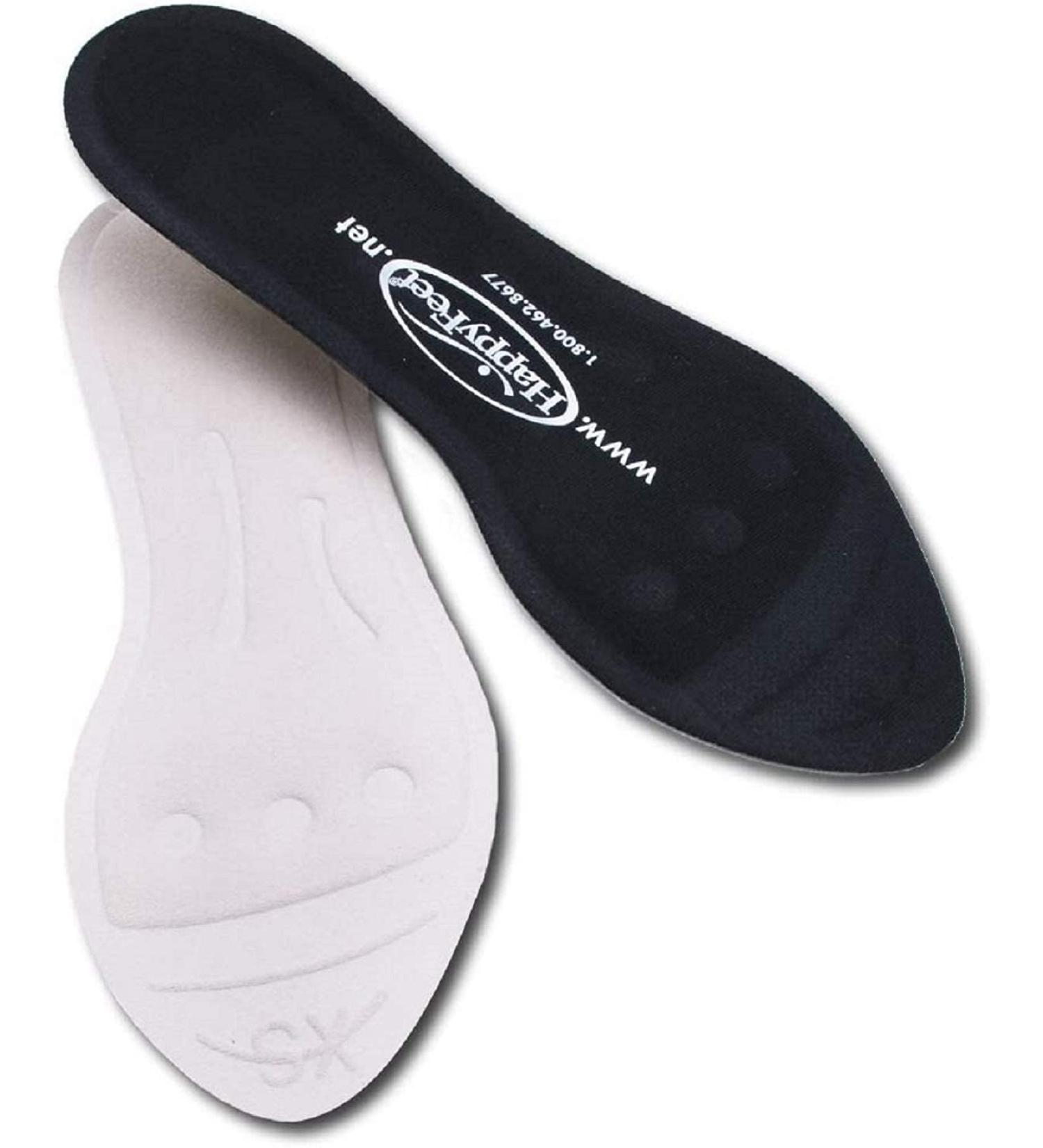 Happy Feet Plantar Fasciitis Flat Feet Orthotic High Arch Support Gel Insoles - XS (Women 5-7) - Buy Online on GoSupps.com