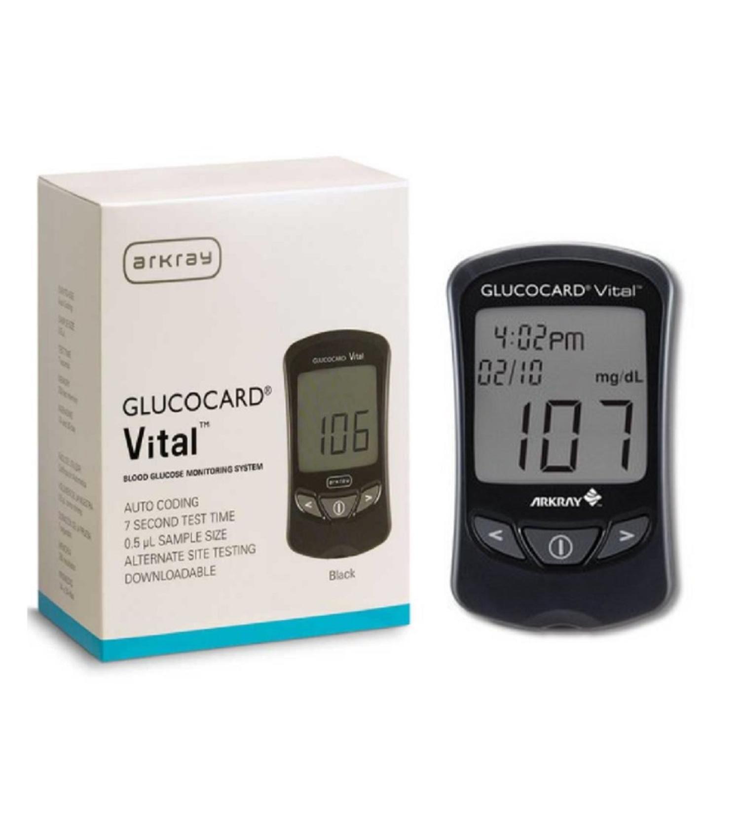 Arkray Glucocard Vital Glucose Meter Auto Coding