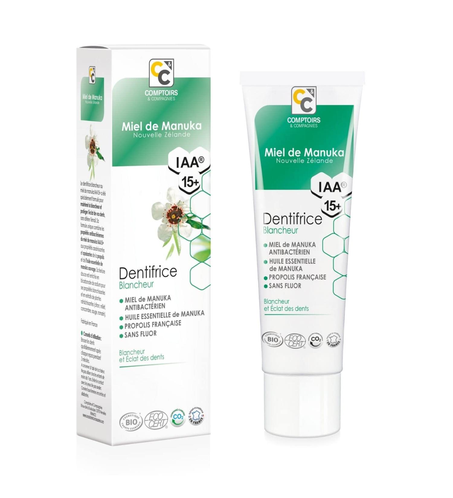 Buy Comptoirs et Compagnies Organic Whitening Toothpaste with Manuka Honey IAA15+ MGO 550 - 75 ml | International Shipping Available - Buy Online on GoSupps.com