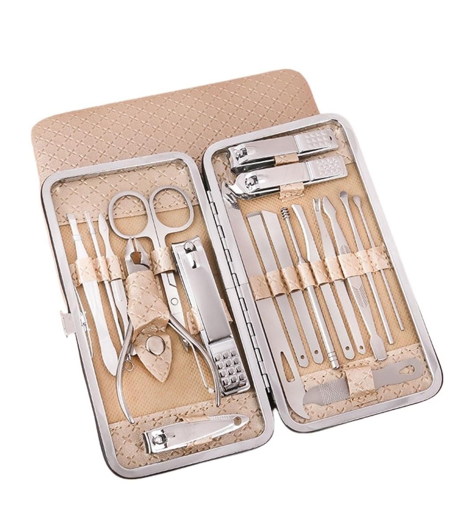 Nail Clipper Set 19-piece Multifunctional Home Nail Scissors Set Home Manicure Tools Suitable for Travel and Beauty Portable Travel Beauty Kit Nail Trimming Kit(03) - Buy Online on GoSupps.com