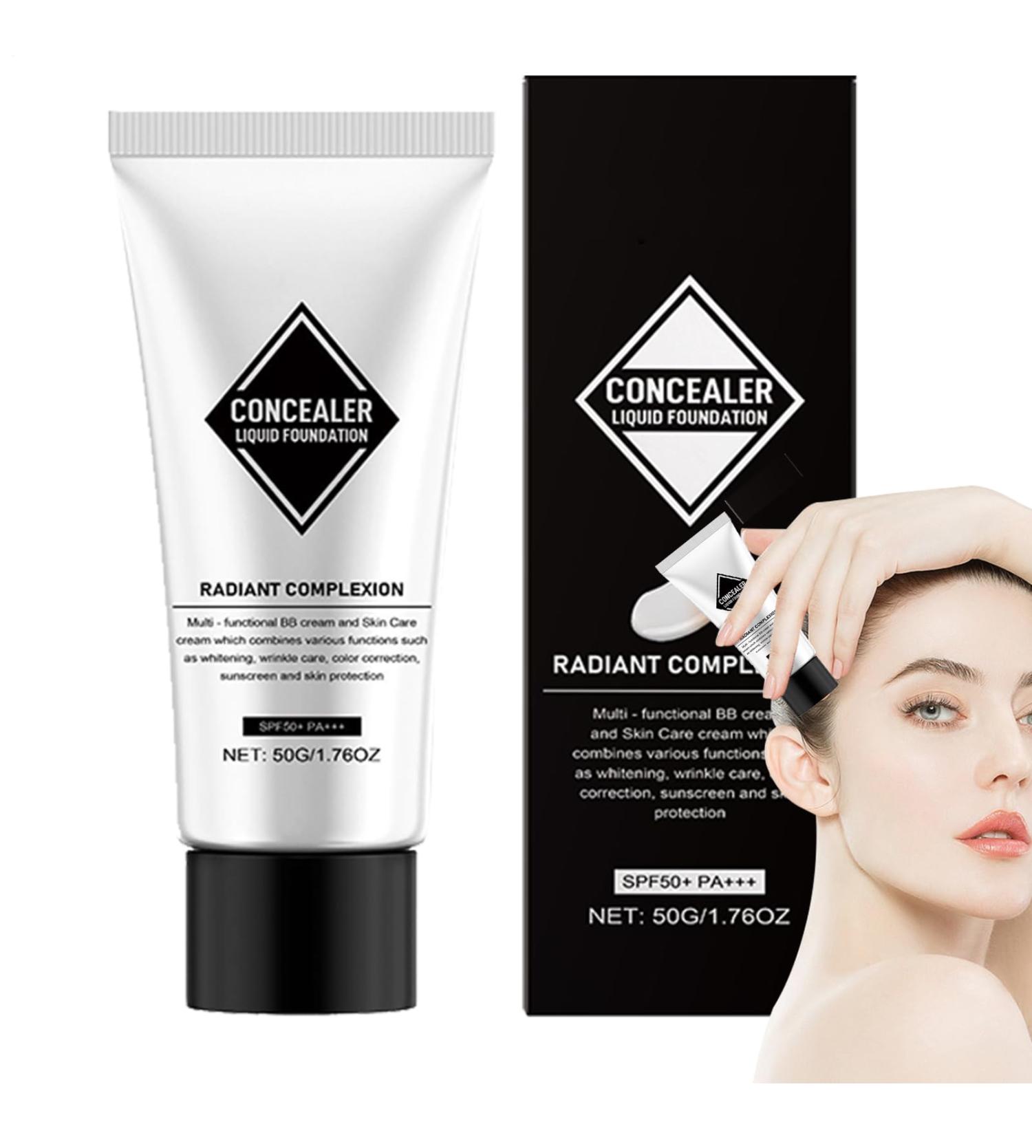 Moisturizing Liquid Foundation Color Changing Liquid Foundation - 1.76 oz Color Changing Mature Skin Foundation - SPF 50+ Tone Correction Makeup Hydrating Skin Care C - Buy Online on GoSupps.com
