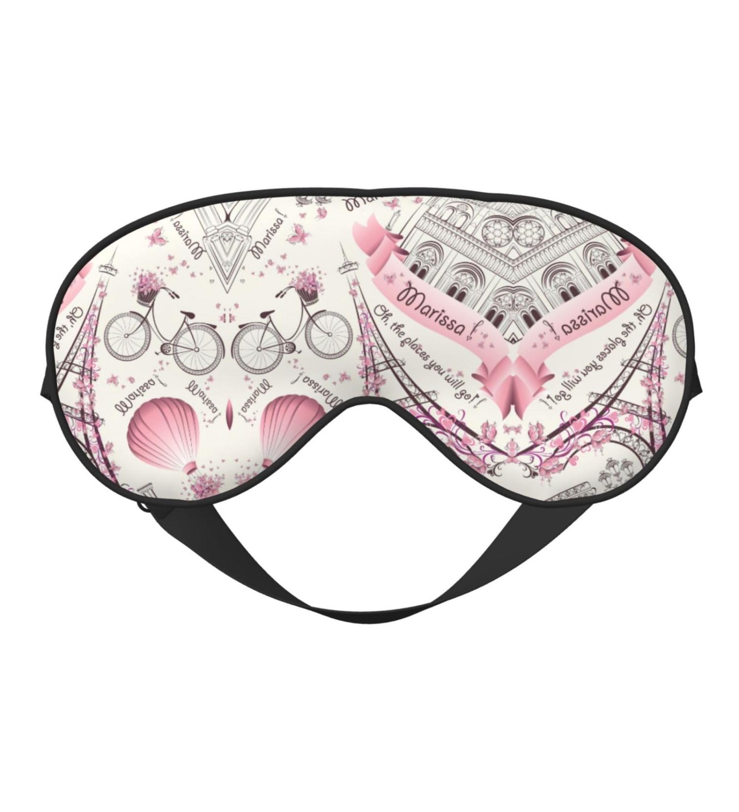 Unisex Double-Sided Dog & Paris Towe Print Sleep Mask - Ideal for Sound Sleep & Skin Care - Buy Online on GoSupps.com