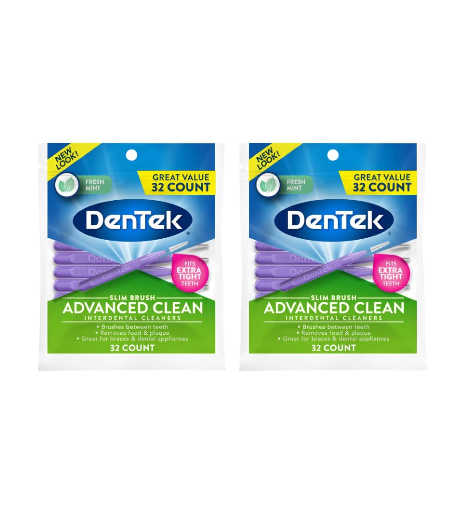 DenTek Easy Reach Floss Picks with Fluoride Coating Mouthwash Blast Flavor - 75 ct. (Pack of 2) - Advanced Cleanliness - 32 ct. (Pack of 2) - Buy Online on GoSupps.com