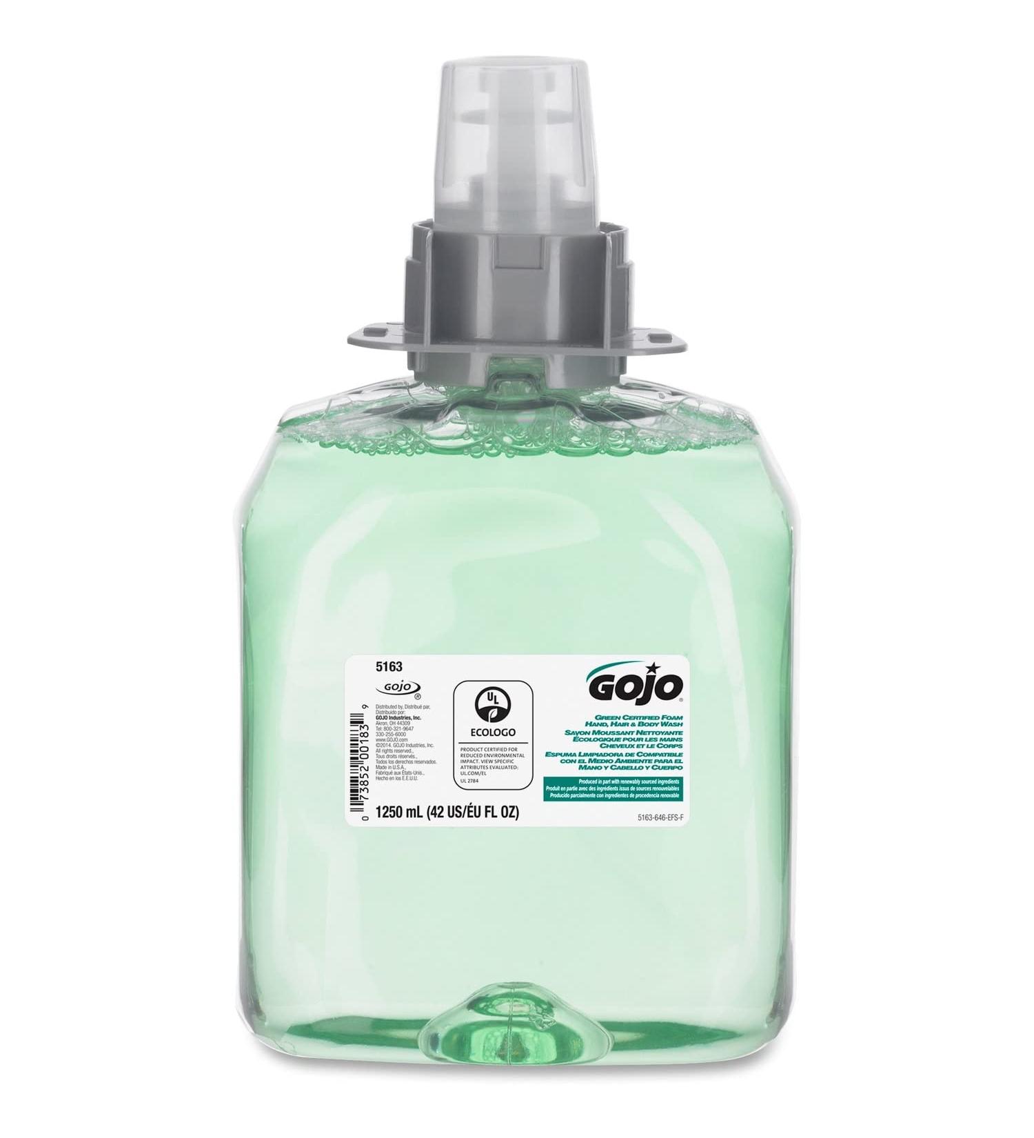 Buy Gojo 516303 Foam Hair/Body Wash 1250mL - Cucumber Melon Scent | International Shipping Available - Buy Online on GoSupps.com