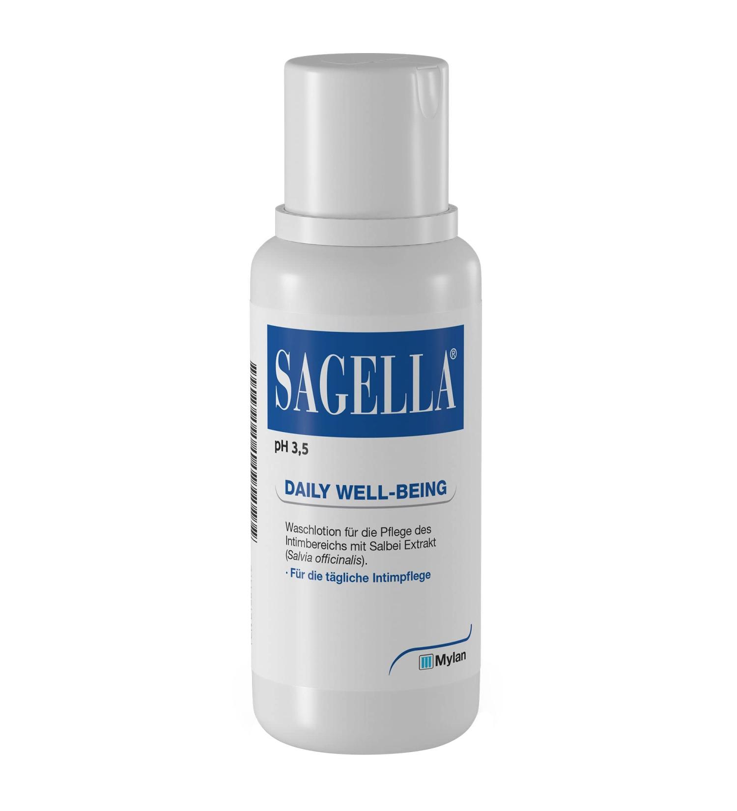 Sagella PH 3.5 Daily Intimate Wash Lotion - Lactic Acid & Sage Extract for Daily Care 500 ml | International Shipping Available - Buy Online on GoSupps.com