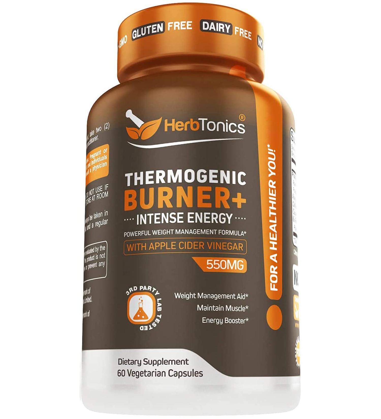 Thermogenic Fat Burner | 60 Vegetarian Pills | Healthy Weight Supplement for Women and Men - Buy Online on GoSupps.com