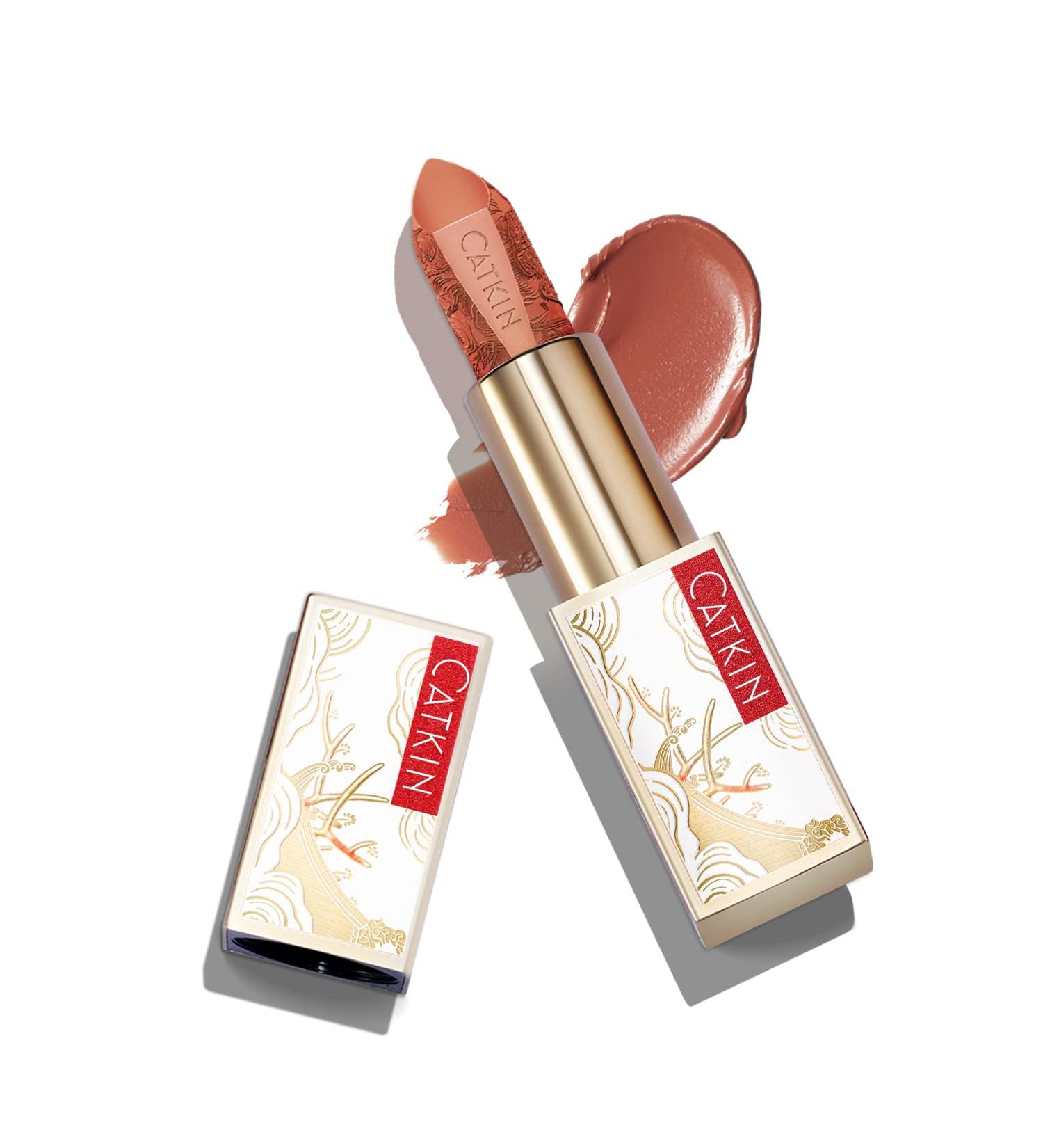Catkin Rouge Matte Lipstick - Chinese Style (C08) | Long Lasting Waterproof Formula, Satin Finish, 0.13 oz - Buy Online on GoSupps.com