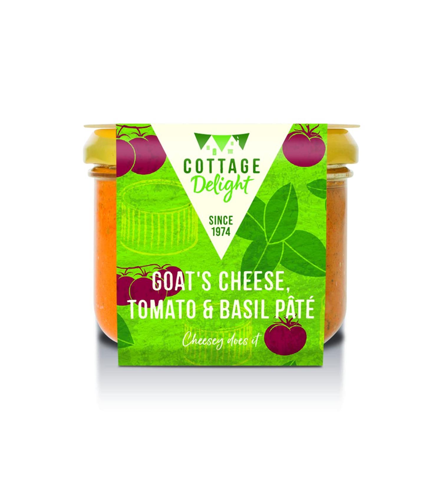 Cottage Delight - Goat's Cheese Tomato & Basil P t - 180g Brown - Buy Online on GoSupps.com