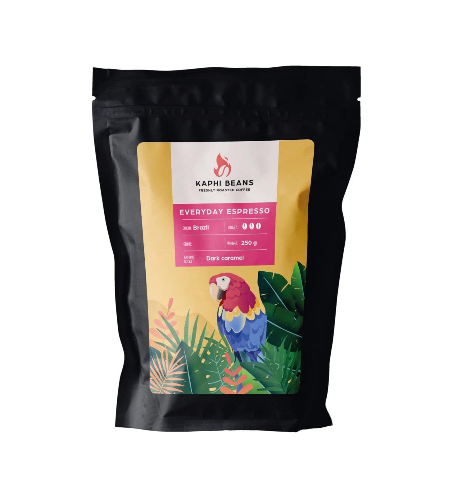 Kaphi Beans Fresh Dark Roast Everyday Espresso Blend Coffee- Freshly Roasted (Filter 250g) Filter 250 g (Pack of 1) - Buy Online on GoSupps.com