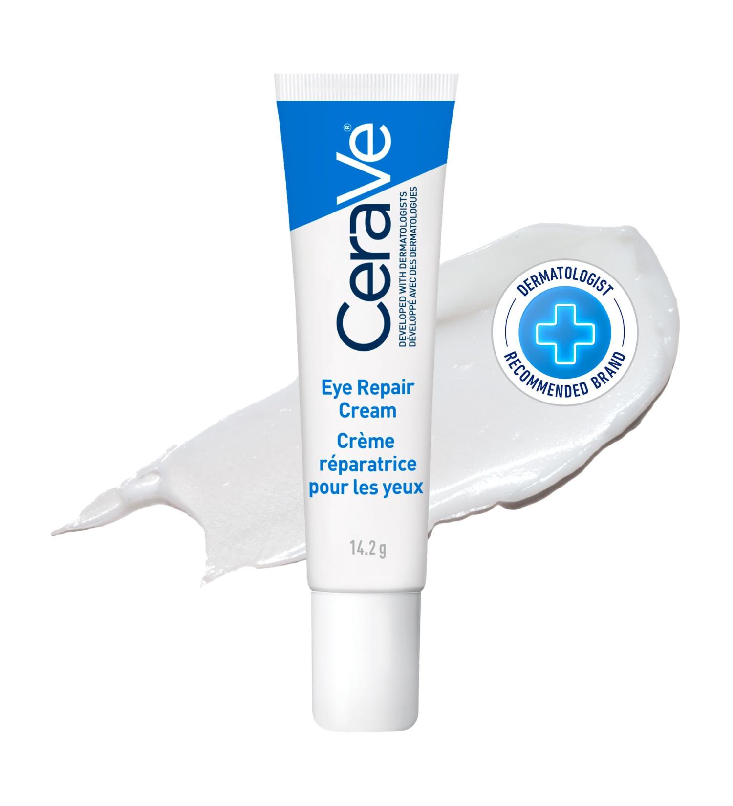 CeraVe EYE CREAM with Hyaluronic Acid for Under Eye Dark circles & Puffiness Ophthalmologist Tested for Sensitive Eye Area Fragrance Free 14.2 Grams - Buy Online on GoSupps.com
