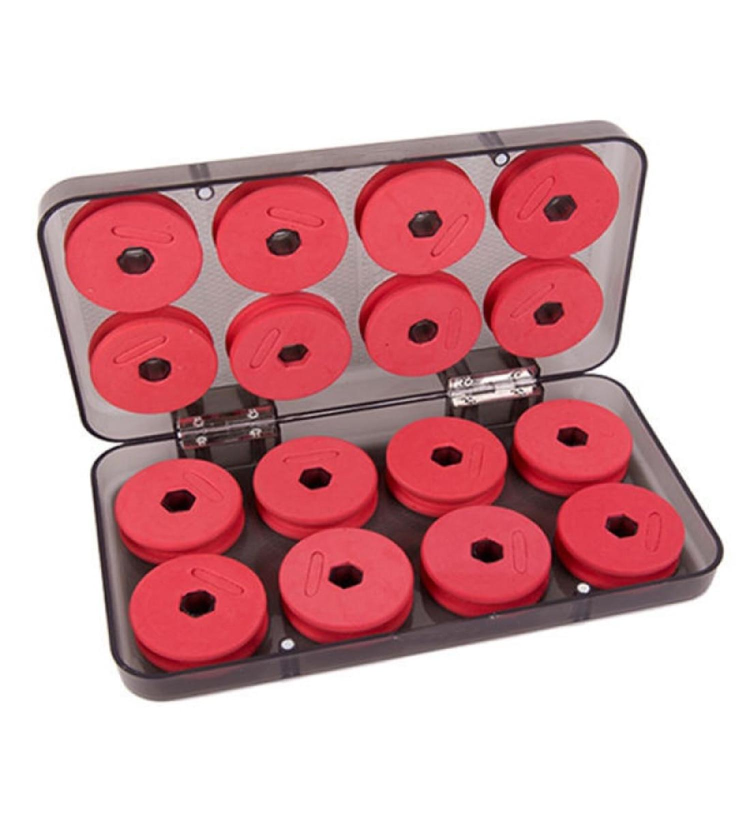 GnHG Leader Pocket Spooler - Mini Fishing Line Spool Roller & Winder with Foam Cord Covers - Ideal for Off-The-Ferment Fishing - 1 Piece with Plastic Box - Buy Online on GoSupps.com