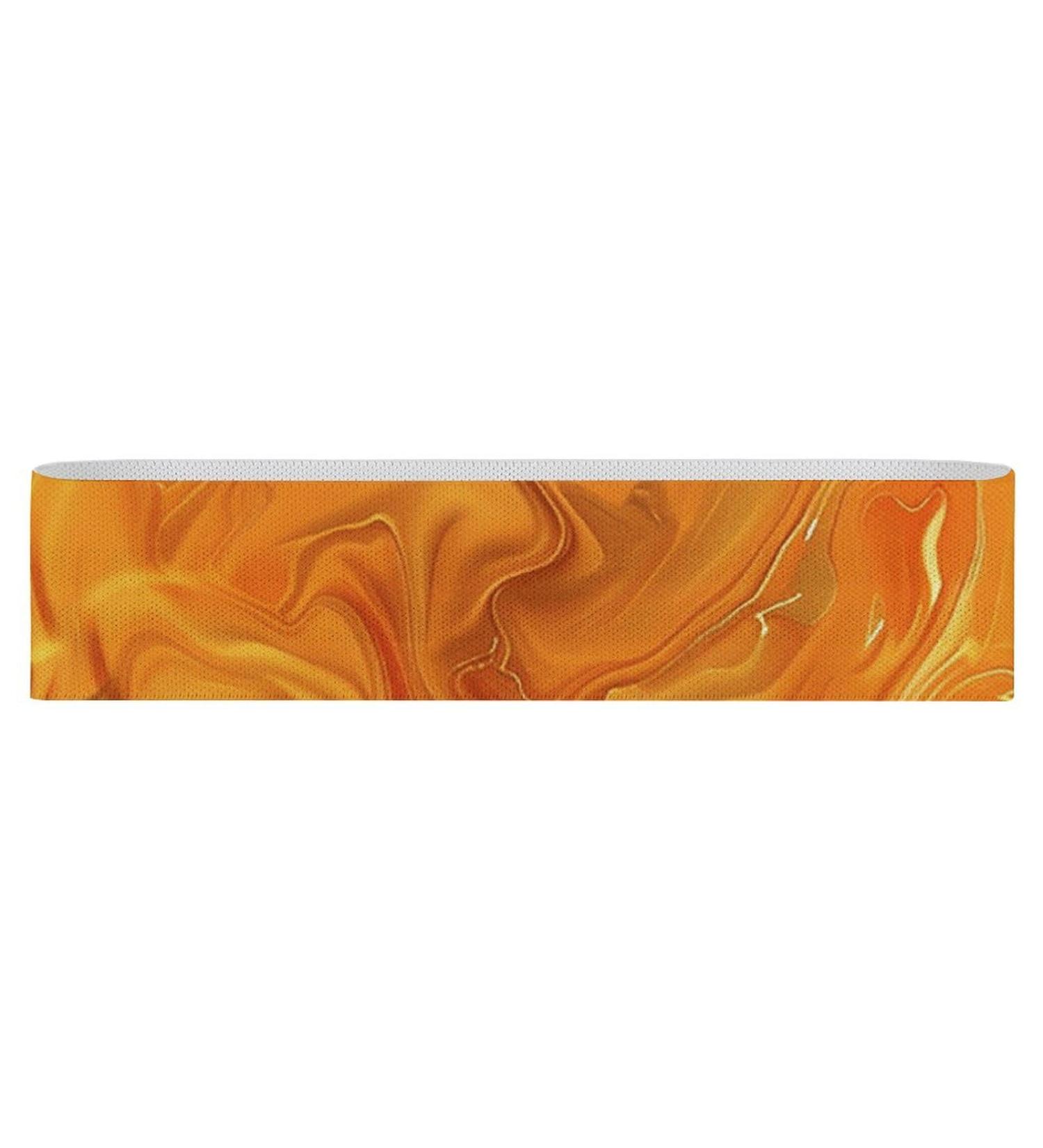 Buy Lava Printed Resistance Bands | Elastic & Fabric Exercise Bands for Fitness - Orange & Yellow - Buy Online on GoSupps.com