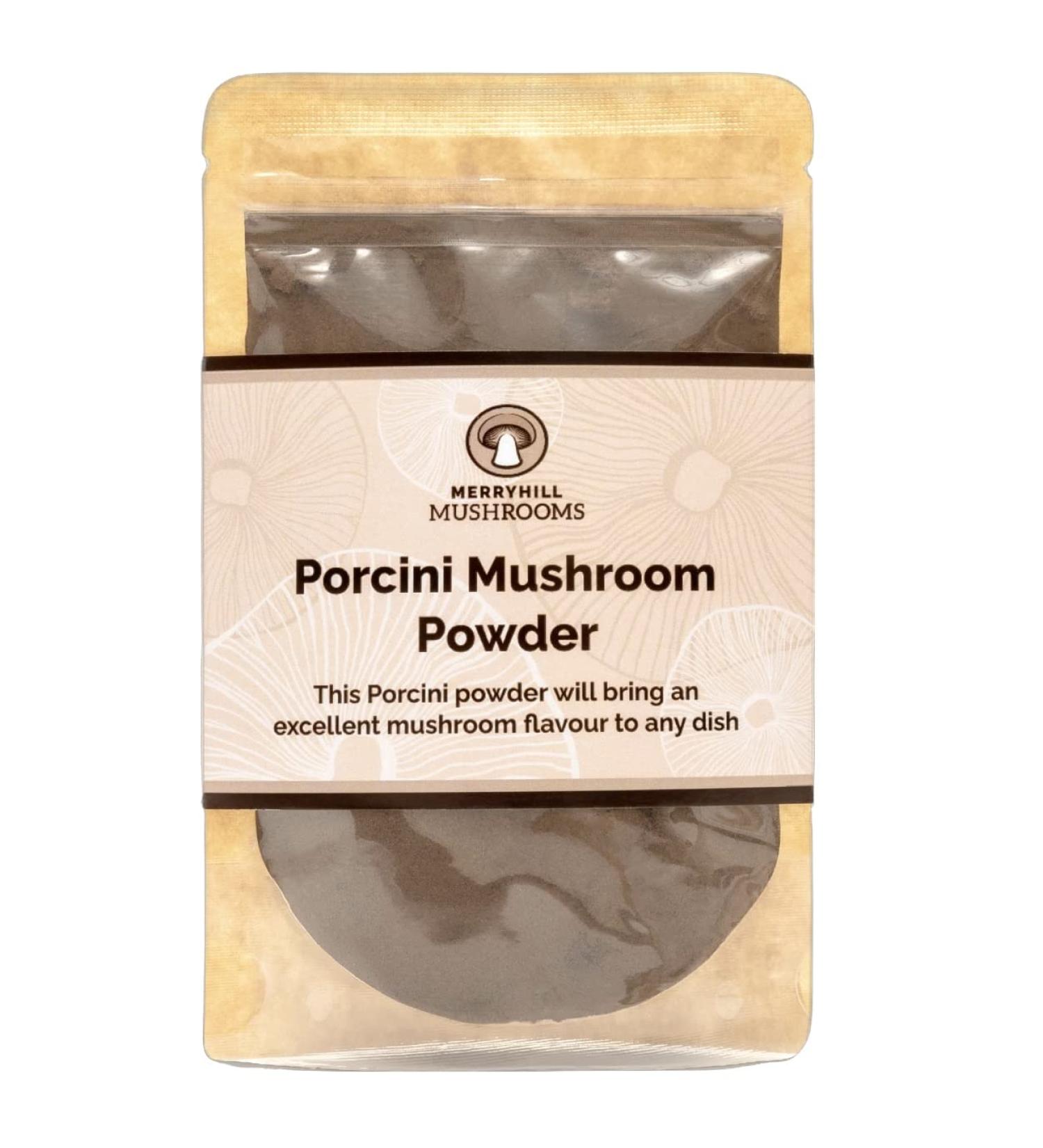 Merryhill Mushrooms Porcini Powder (60g) - Premium Quality Mushroom Powder - Buy Online on GoSupps.com