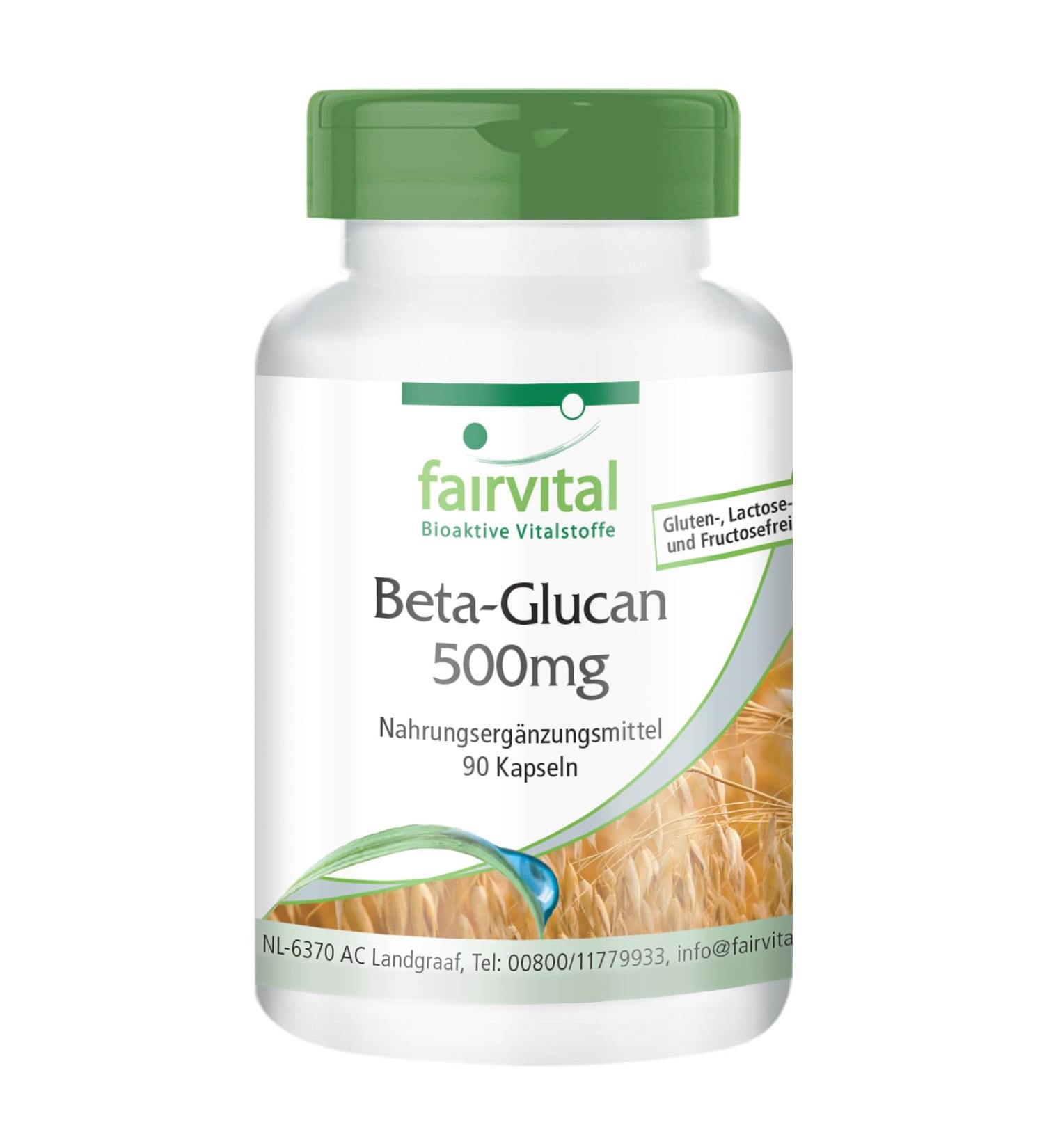 Fairvital | B ta glucane 500mg - 15 jours - VEGAN - Fortement dos - 90 g lules - normalis 70% de polysaccharides d'avoine - Buy Online on GoSupps.com