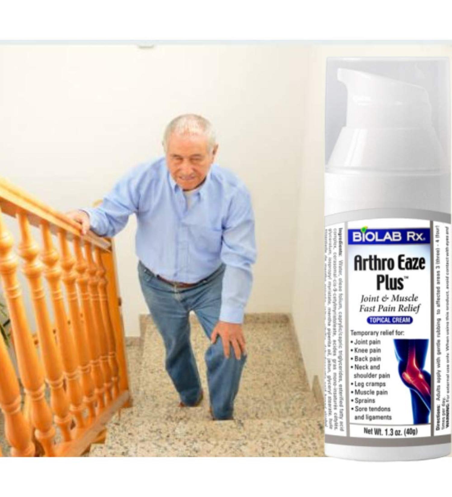 Arthro Eaze Plus - Arthritis Pain Relief Cream for Hand, Knee, Foot, Back, Neck and Wrist Joints Pain Fast-Acting, Non-Greasy- for Arthritis, Tendinitis (1, 1.3 oz 40g) 1.3 Ounce (Pack of 1) 1 - Buy Online on GoSupps.com