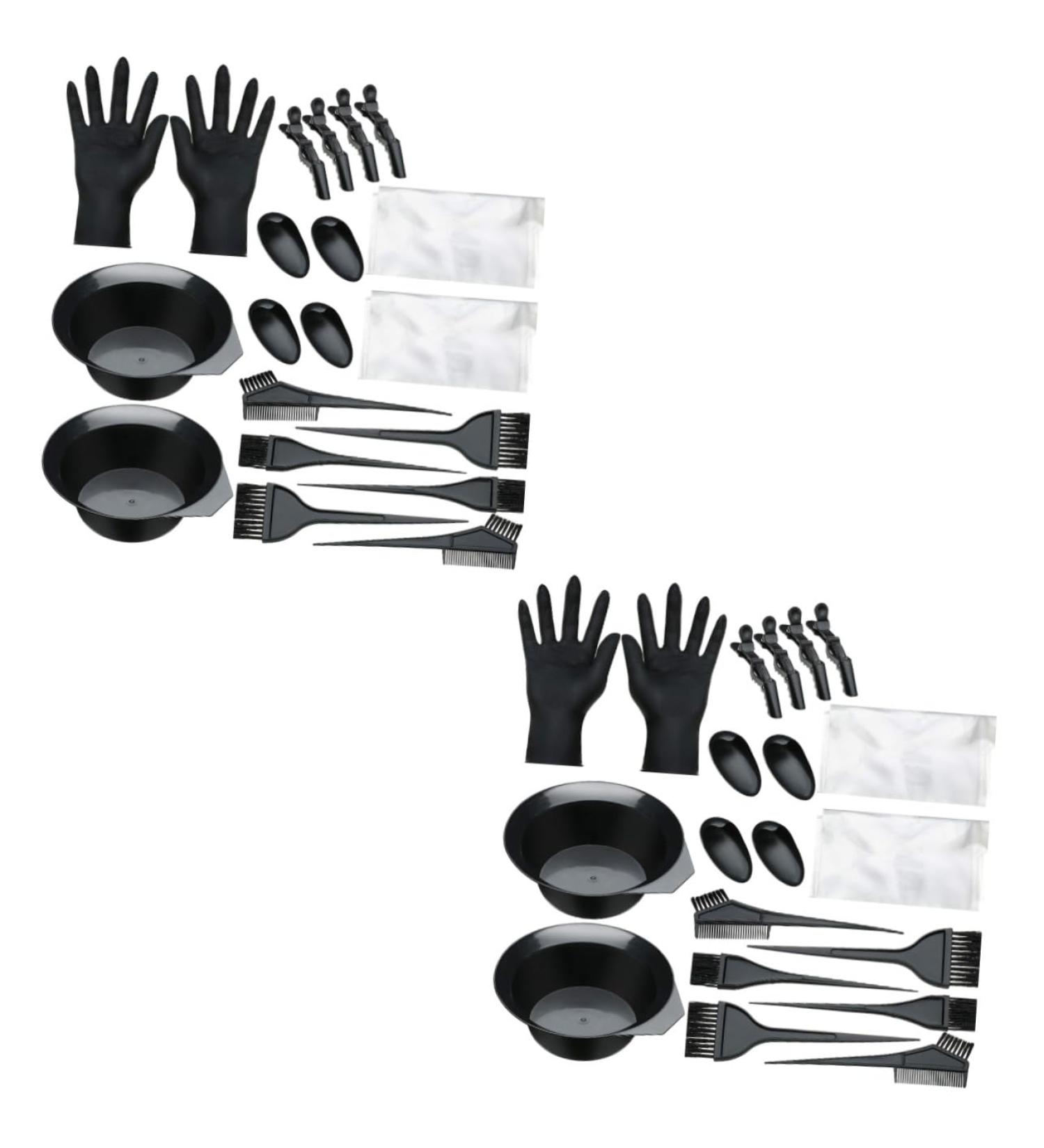 minkissy 2 Sets Hair Color Mixing Bowl Hair Mixing Spoon Diy Salon Tool Hair Tinting Tool Hair Blower Dryer Brush Beard Kits T Tool Hair Tinting Bowl and Brush Beard Cape Hair Dye Cloak - Buy Online on GoSupps.com