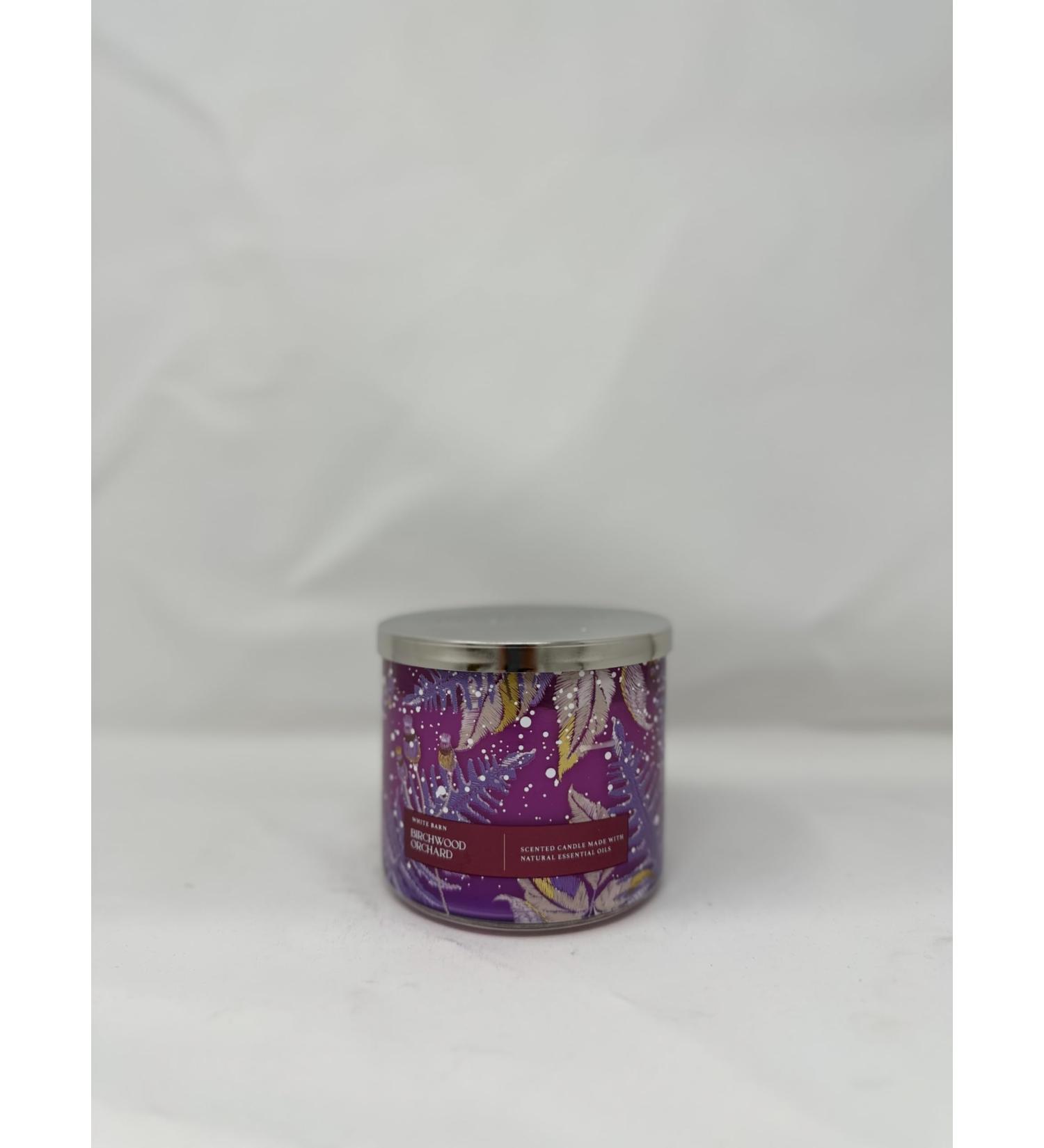 Birchwood Orchard 3 Wick Candle 14.5 oz / 411 g Made with Natural Essential Oils