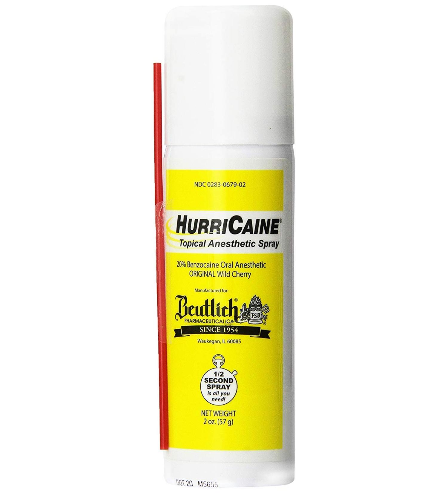 Beutlich Pharmaceuticals Hurricaine Anesthetic 2 Oz. Can - Each