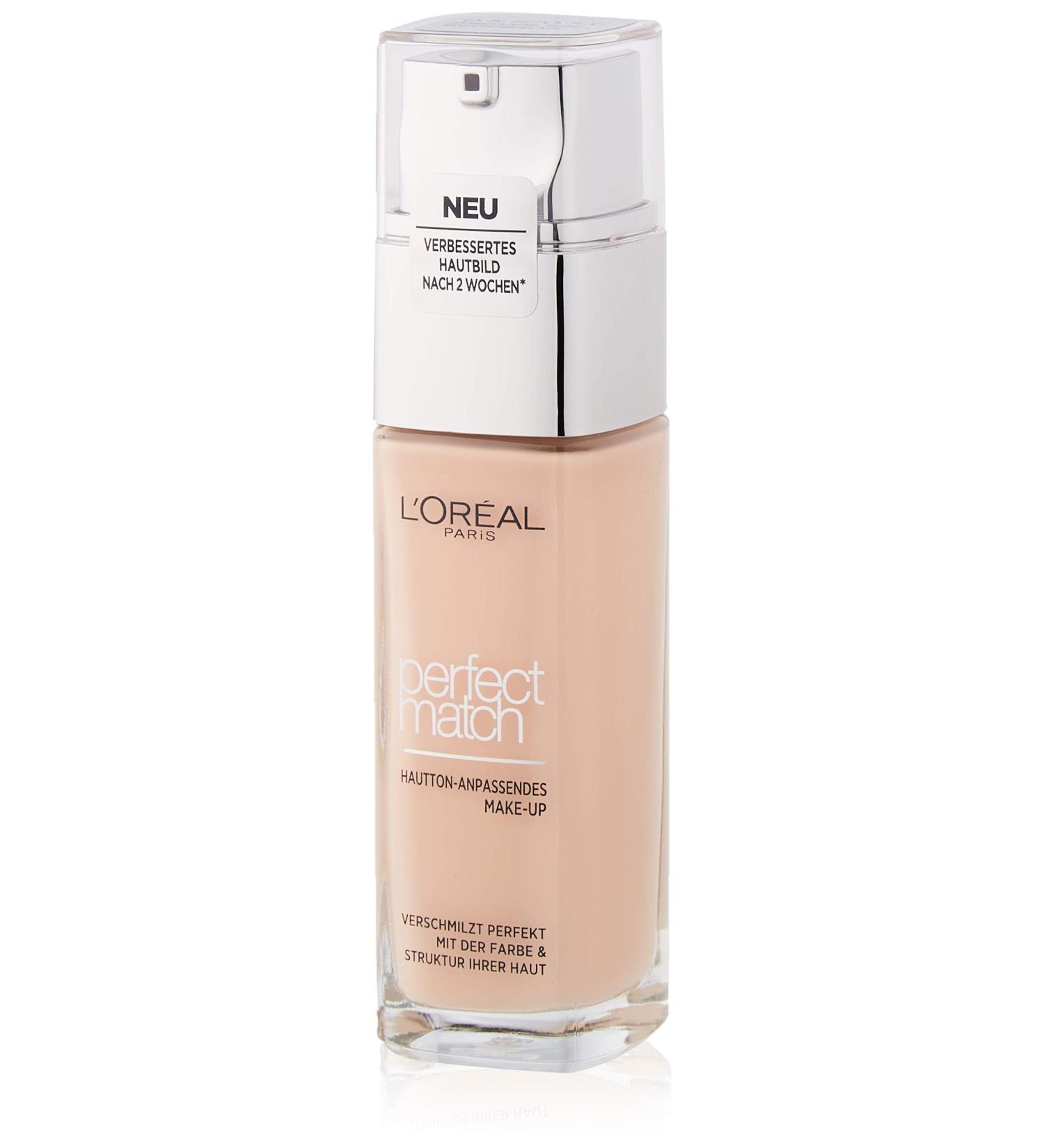 L'Or al Paris Liquid Foundation with Hyaluron and Aloe Vera - Perfect Makeup - N 0.5.R/0.5.C - Porcelain Rose - 30 ml - Buy Online on GoSupps.com