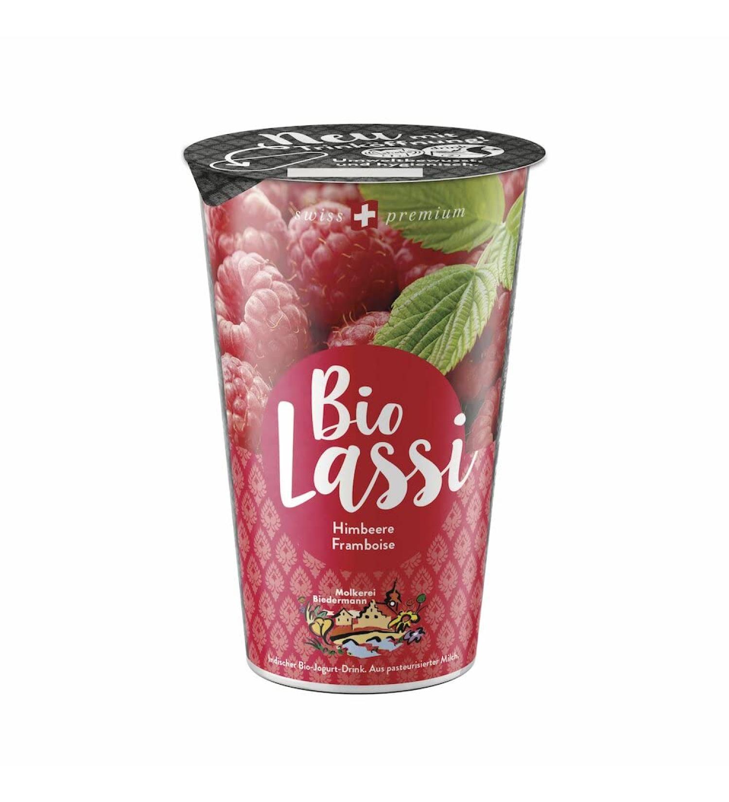 Biedermann Dairy Organic Lassi Raspberry Lactose Free 1.5 (6 x 230 gr) Raspberry 6 x 230 gr