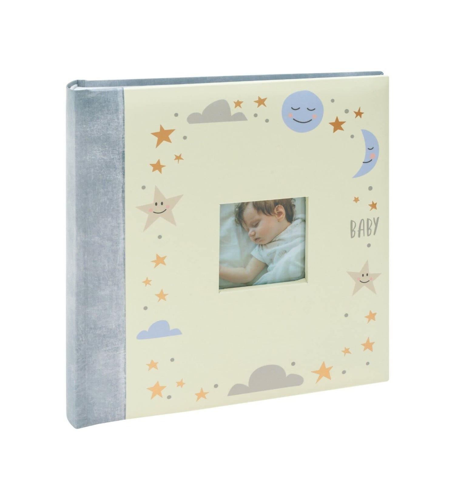 Kenro Sun Moon & Stars Series Blue Baby Photo Album for 200 Photographs 6x4 Inch / 10x15cm with Slip-in Pages and Memo Space - KB701UE - Buy Online on GoSupps.com