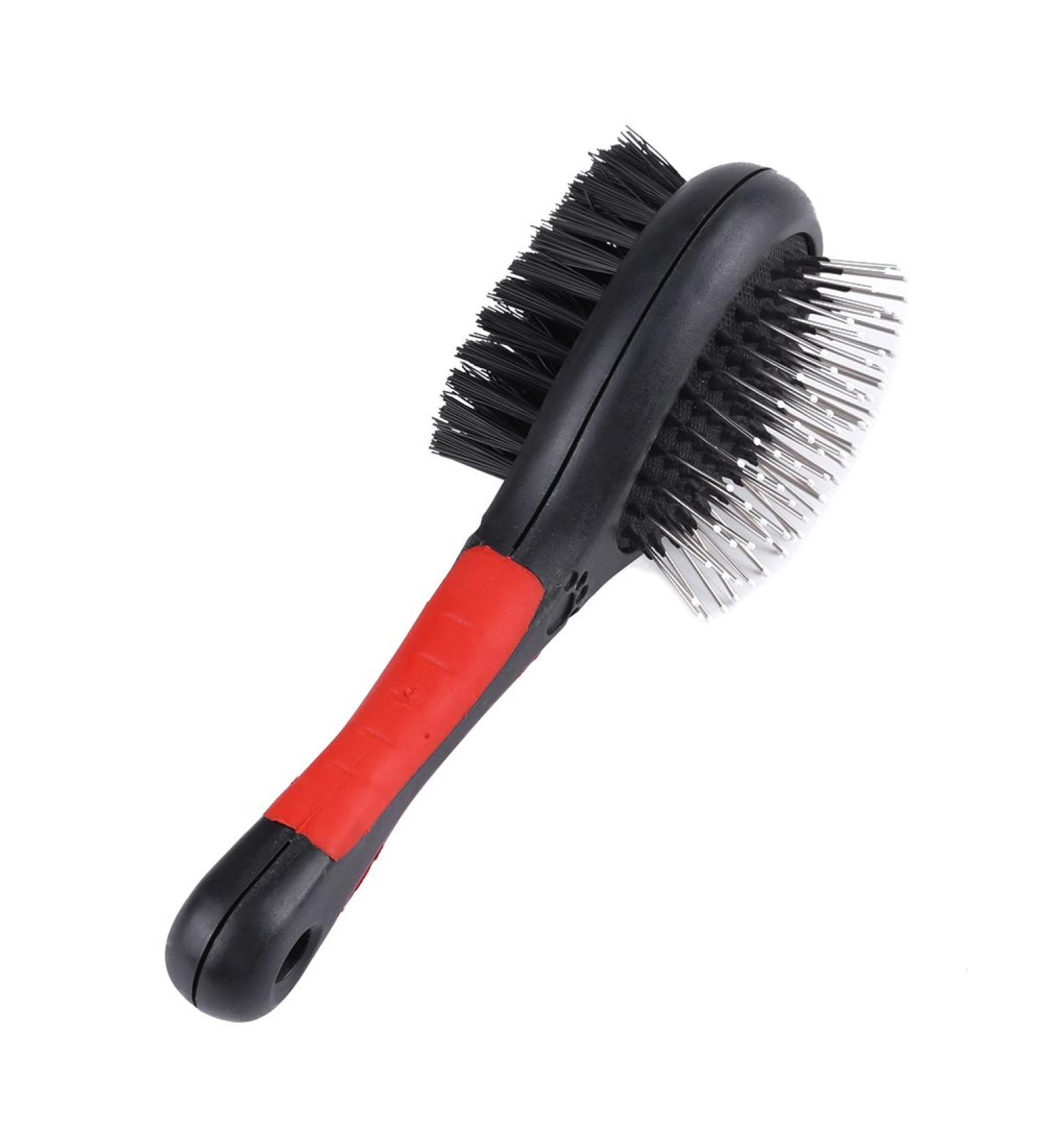 Double Sided Pet Grooming Brush Dog Puppy Grooming Massage Comb for Dogs Cats Cleaning Loose Fur Dirt(M) - Buy Online on GoSupps.com