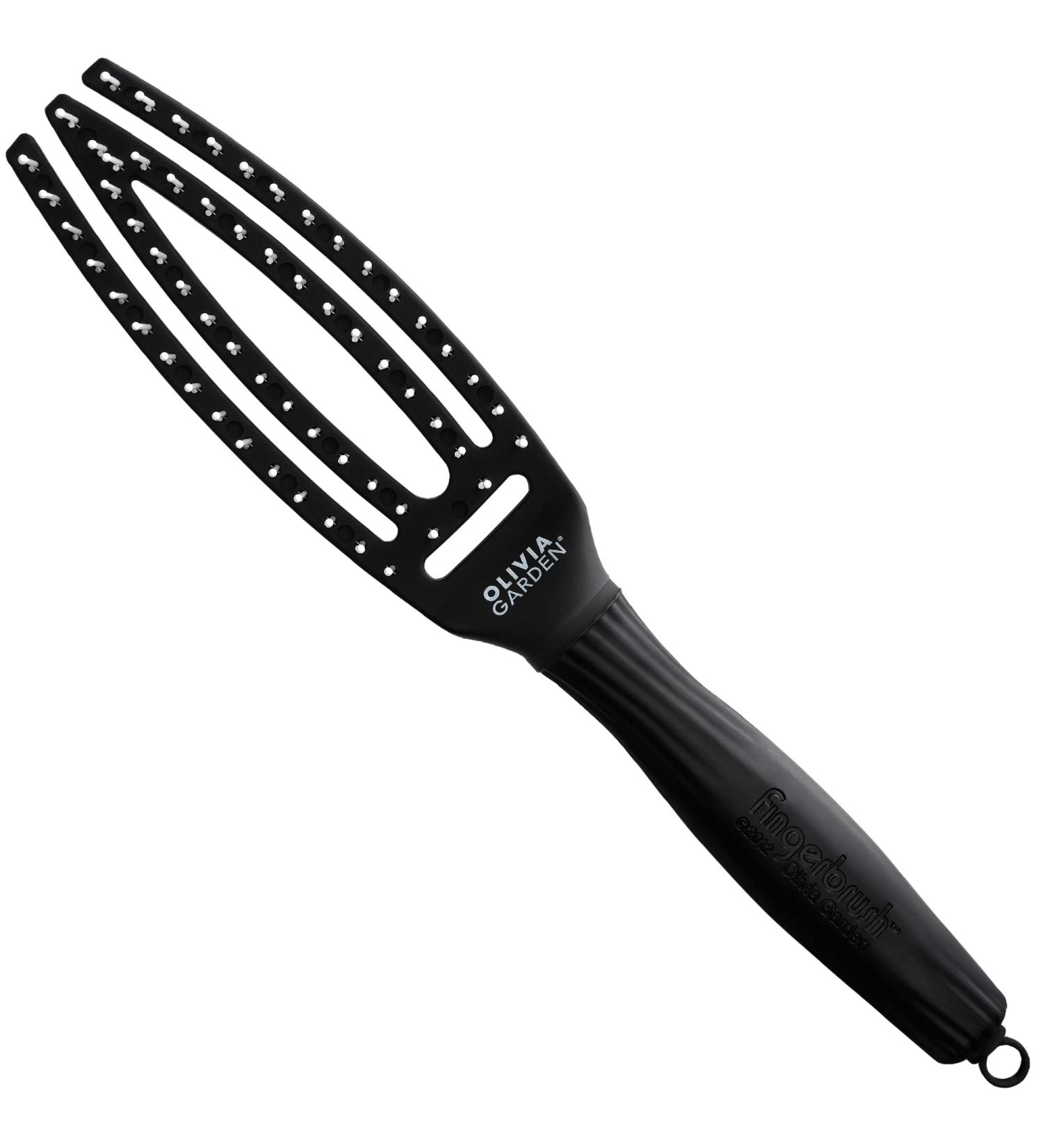 Buy Fingerbrush - Small Black with Boar & Nylon Bristles | International Shipping Available - Buy Online on GoSupps.com
