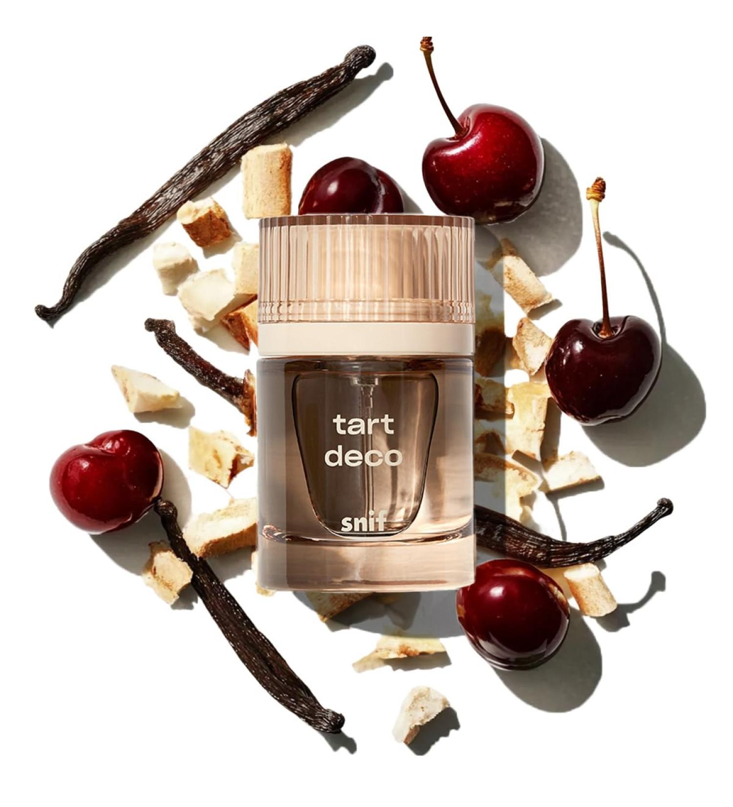 Snif Tart Deco Perfume Cologne for Men and Women Juicy Sophisticated Cherry Scent Long Lasting Fine Fragrance Clean Non-Toxic Vegan Cruelty Free Travel Friendly 30ml - Buy Online on GoSupps.com