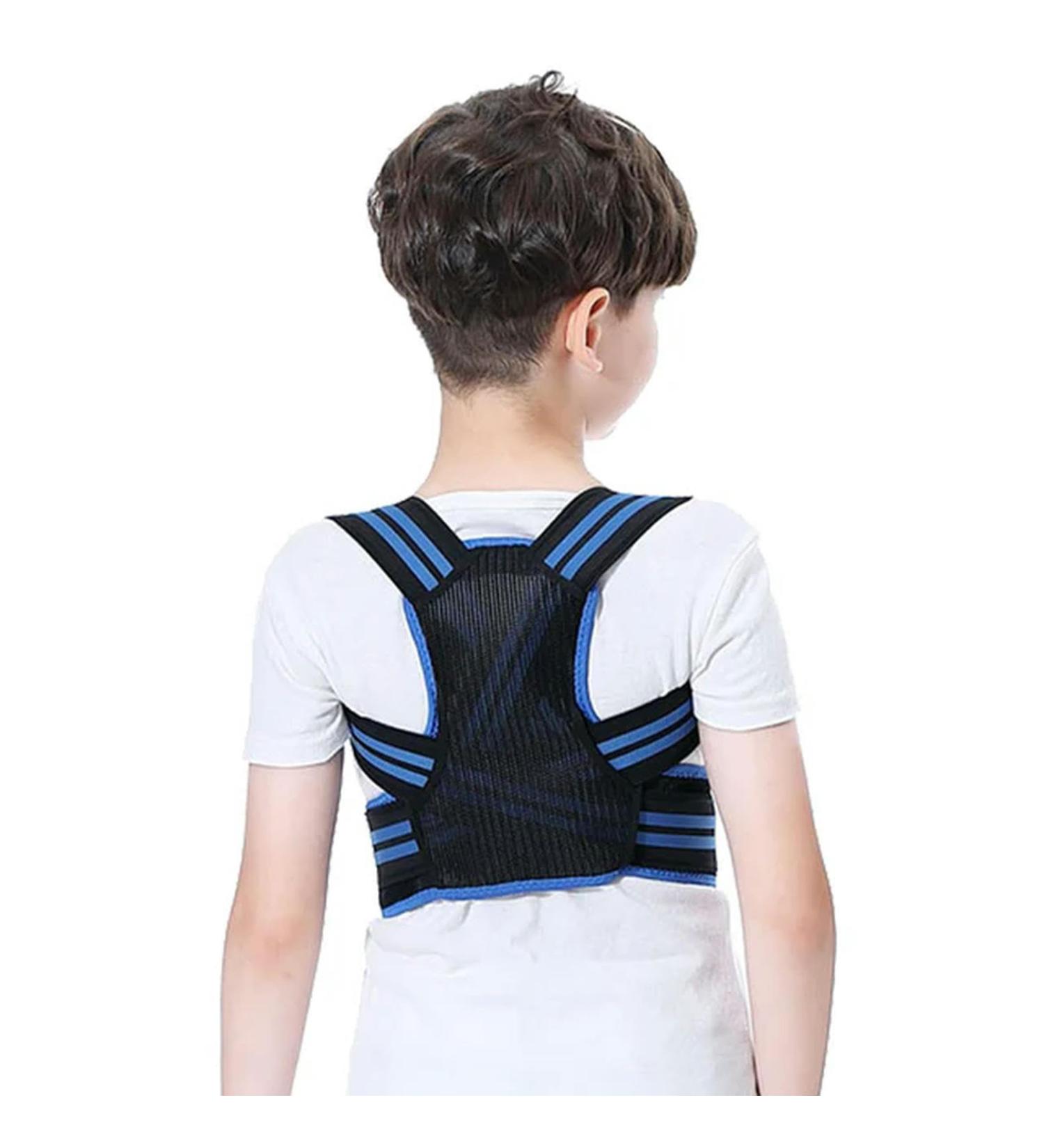 Adjustable Posture Corrector Back Support Belt Orthopedic Corset Spine Back Lumbar Shoulder Braces Blue L - Buy Online on GoSupps.com