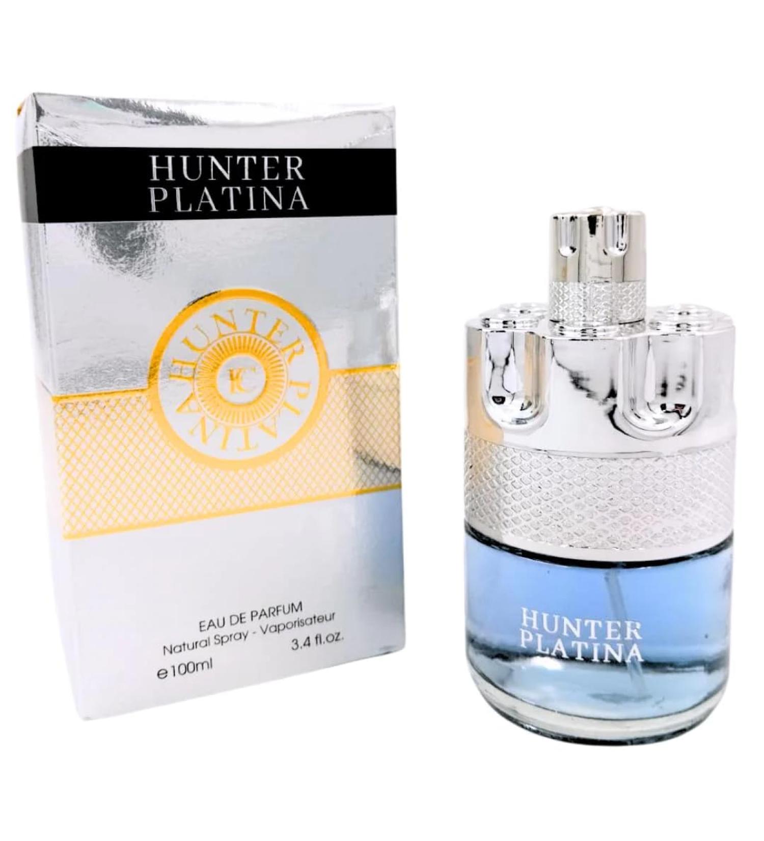 Hunter Platina EDP 100 ml Pour Homme Eau de Parfum 3.4 FL. Oz. Woody Spicy fragrance for men. - Buy Online on GoSupps.com