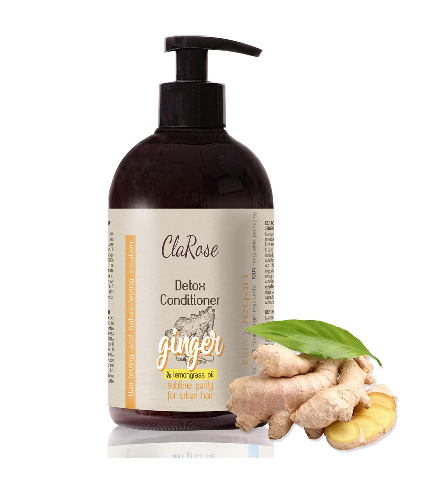  ClaRose ClaRose Detoxifying and Purifying Vegan Conditioner Enriched with Ginger Extract and Citronella Oil for Attacked Hair 500 ml - Buy Online on GoSupps.com