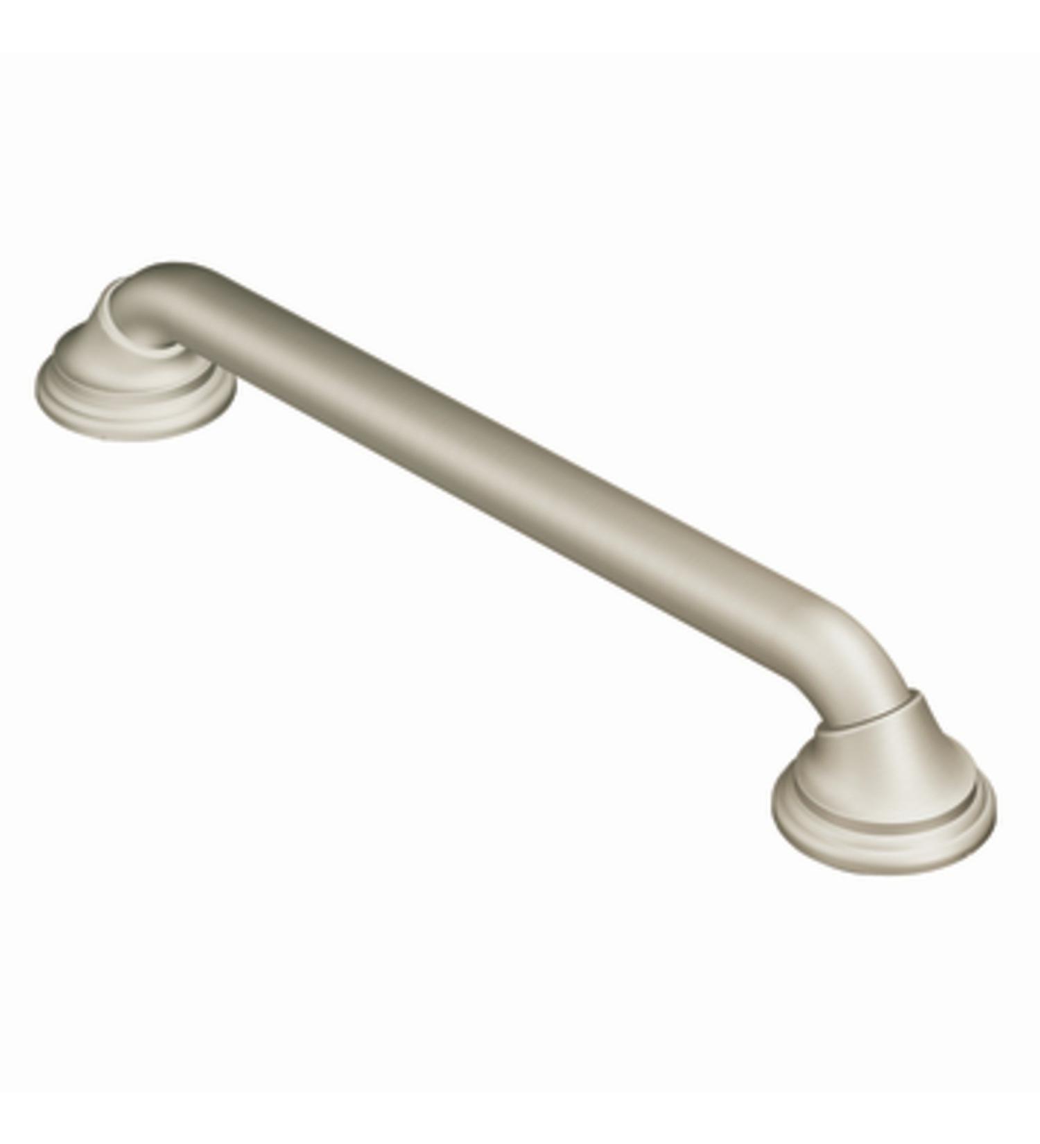 Moen R8718D3GBN Home Care Ultima 18-Inch Designer Bathroom Grab Bar with Curl Grip  Brushed Nickel Pack of 1 Brushed Nickel - Buy Online on GoSupps.com