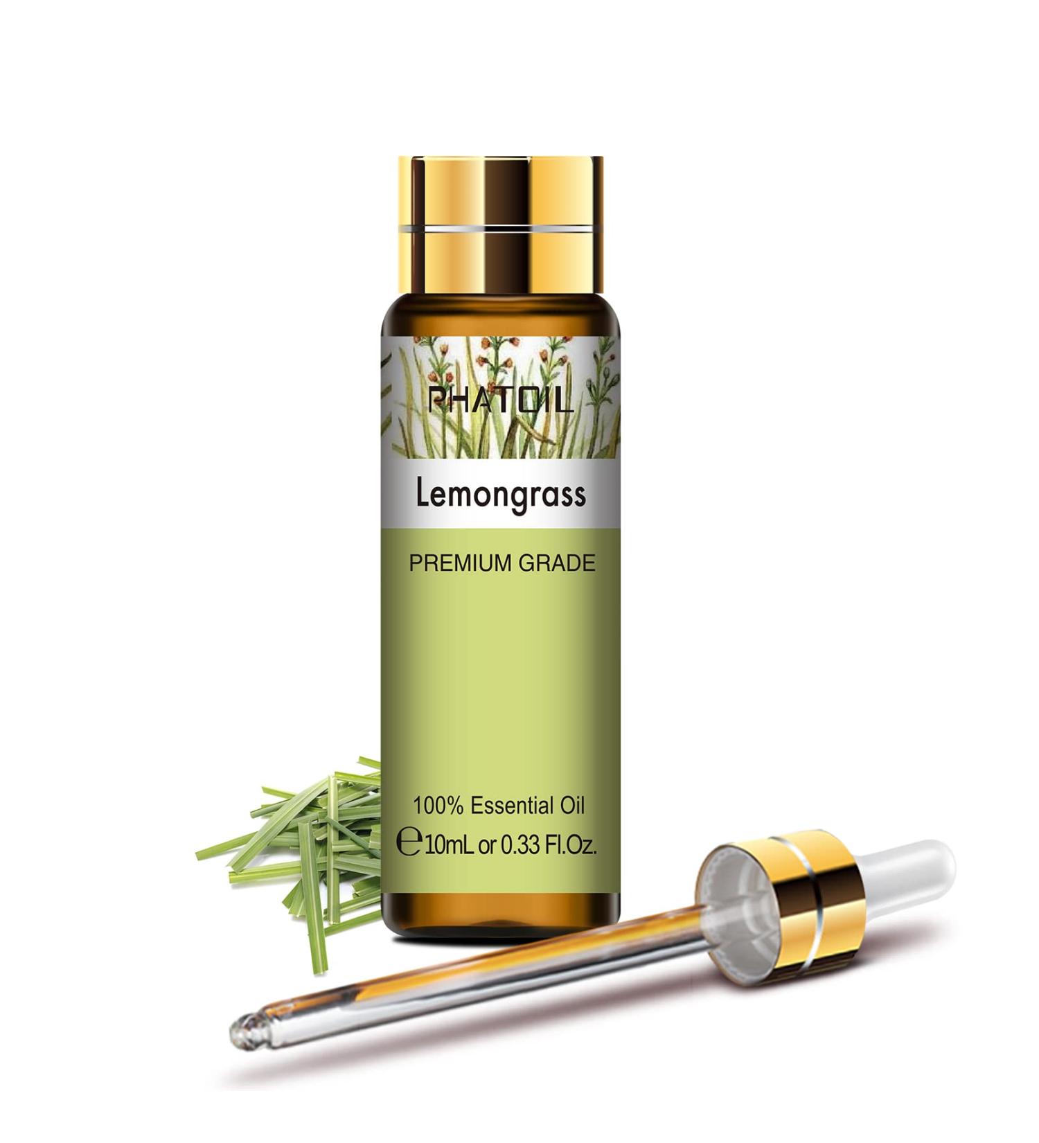 Lemongrass Essential Oil 10ML - Pure, Undiluted & Cruelty-Free for Home Diffusers | PHATOIL - Buy Online on GoSupps.com
