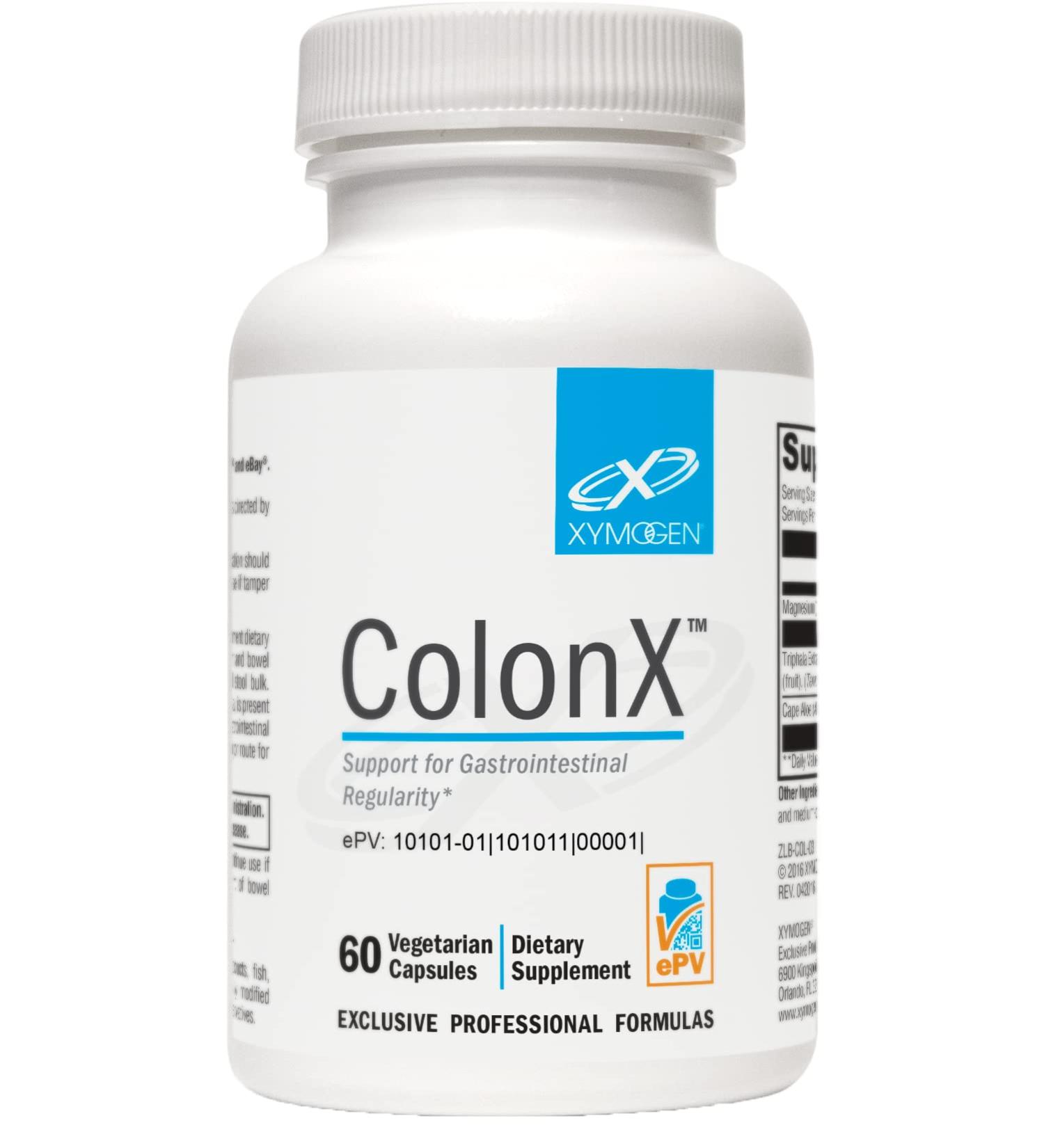 XYMOGEN ColonX - Triphala Supplement with Magnesium Citrate & Cape Aloe - 60 Capsules - Buy Online on GoSupps.com