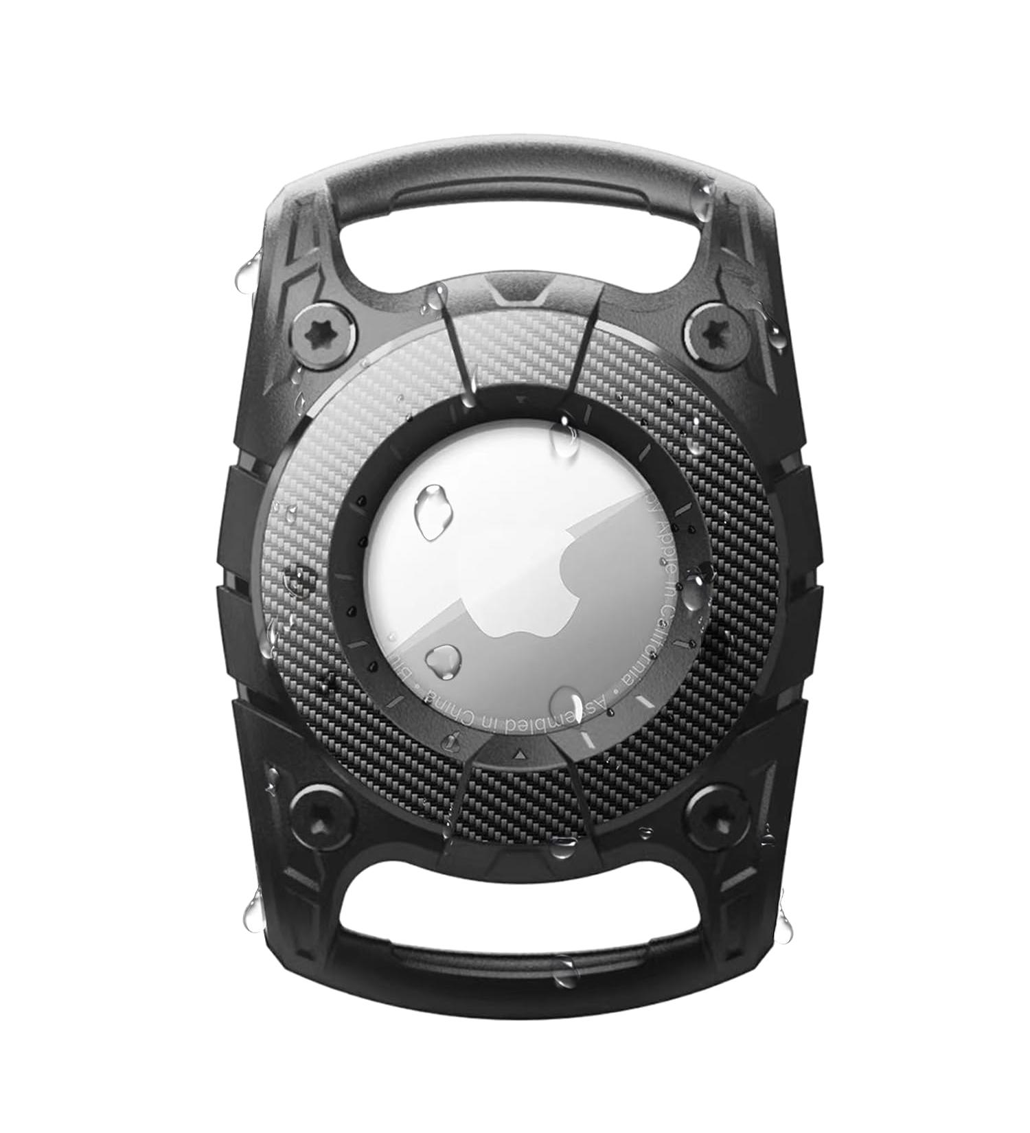 IP68 Waterproof Airtag Holder for Dogs & Cats - Compatible Apple Airtag Pendant & Keychain - Black - 1 Piece - Buy Online on GoSupps.com