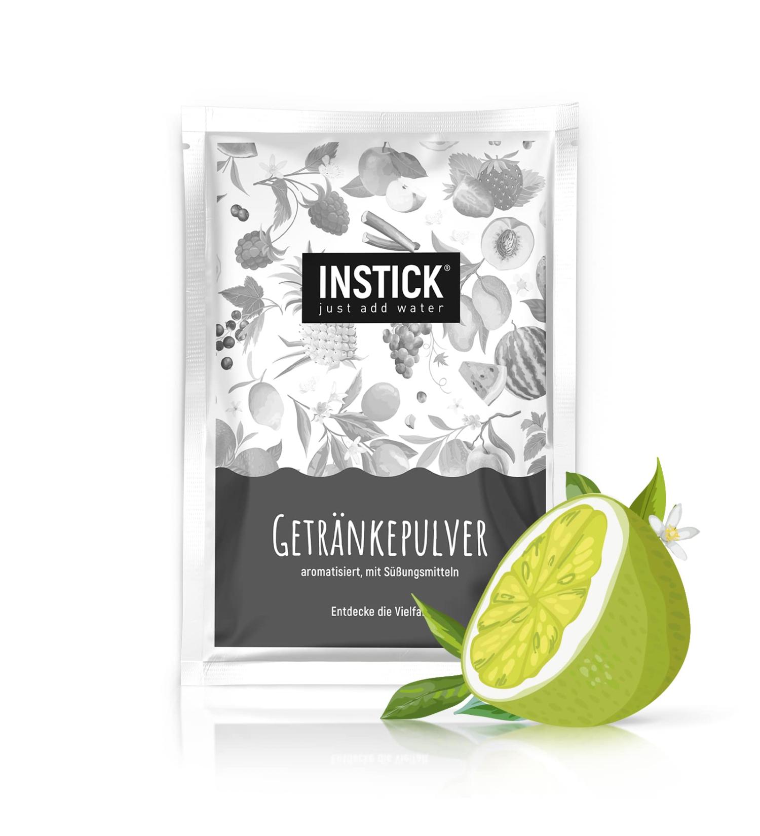 Intick Sugar-Free Instant Lime Drink | 18L Vegan Drink Powder | Low Calorie with Vitamin C - Buy Online on GoSupps.com