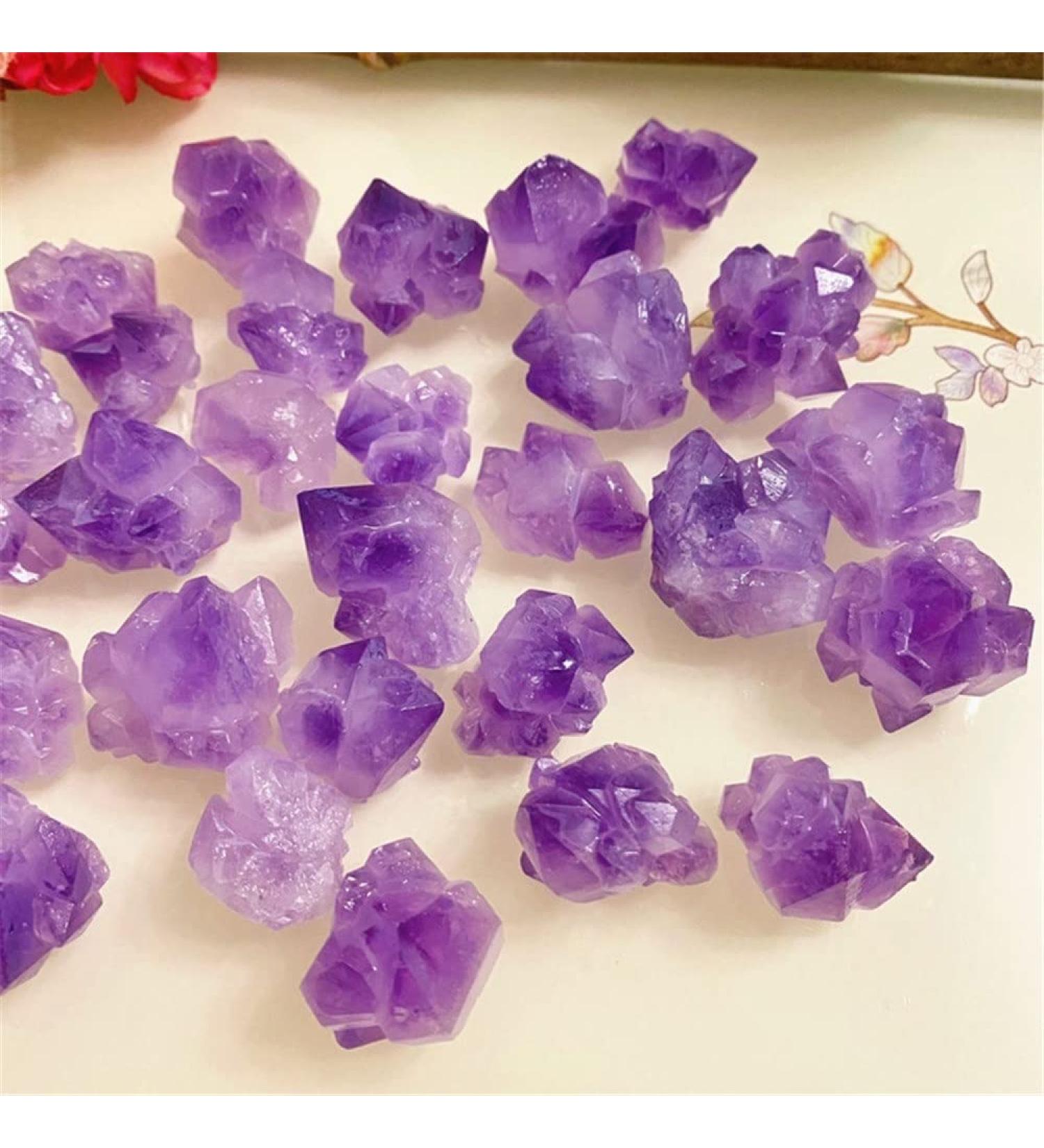 Natural Magic Natural Raw Amethyst Quartz Crystal Cluster Stones Specimen Home Decoration Crafts Piedras naturales ES ZJGIDTEM (Size : 200-300g) - Buy Online on GoSupps.com
