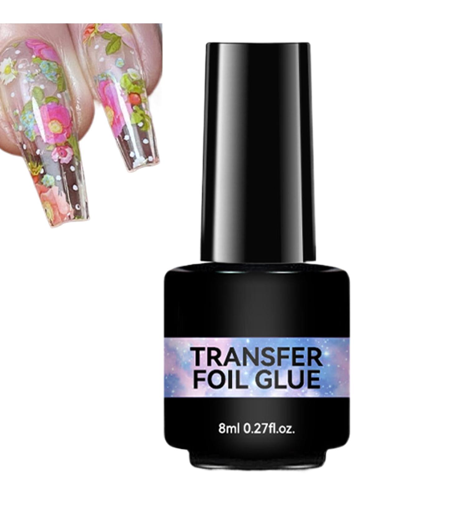 Palaufr Nail Foil Glue 8ml with Strong Adhesive | Glue Requiring a UV Lamp for DIY Manicure Enthusiasts Home Salons Nail Stickers and Designs - Buy Online on GoSupps.com