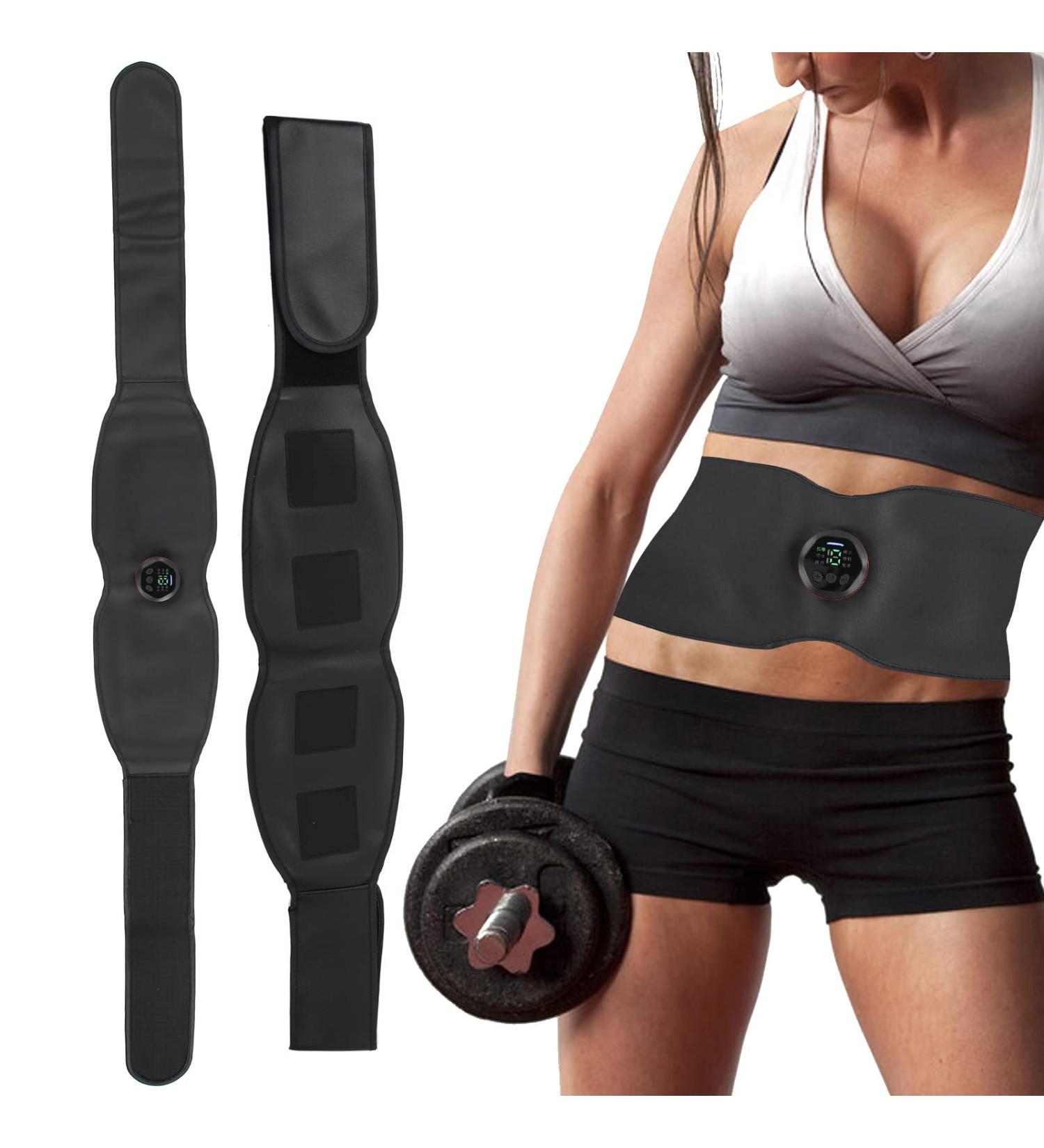Cryfokt Electric Slimming Belt Portable ABS Stimulator with 6 Modes and 18 Levels Strengths Adjustable Weight Losing Abdominal Trainers Home Fitness Equipment for Men Women Training Device - Buy Online on GoSupps.com