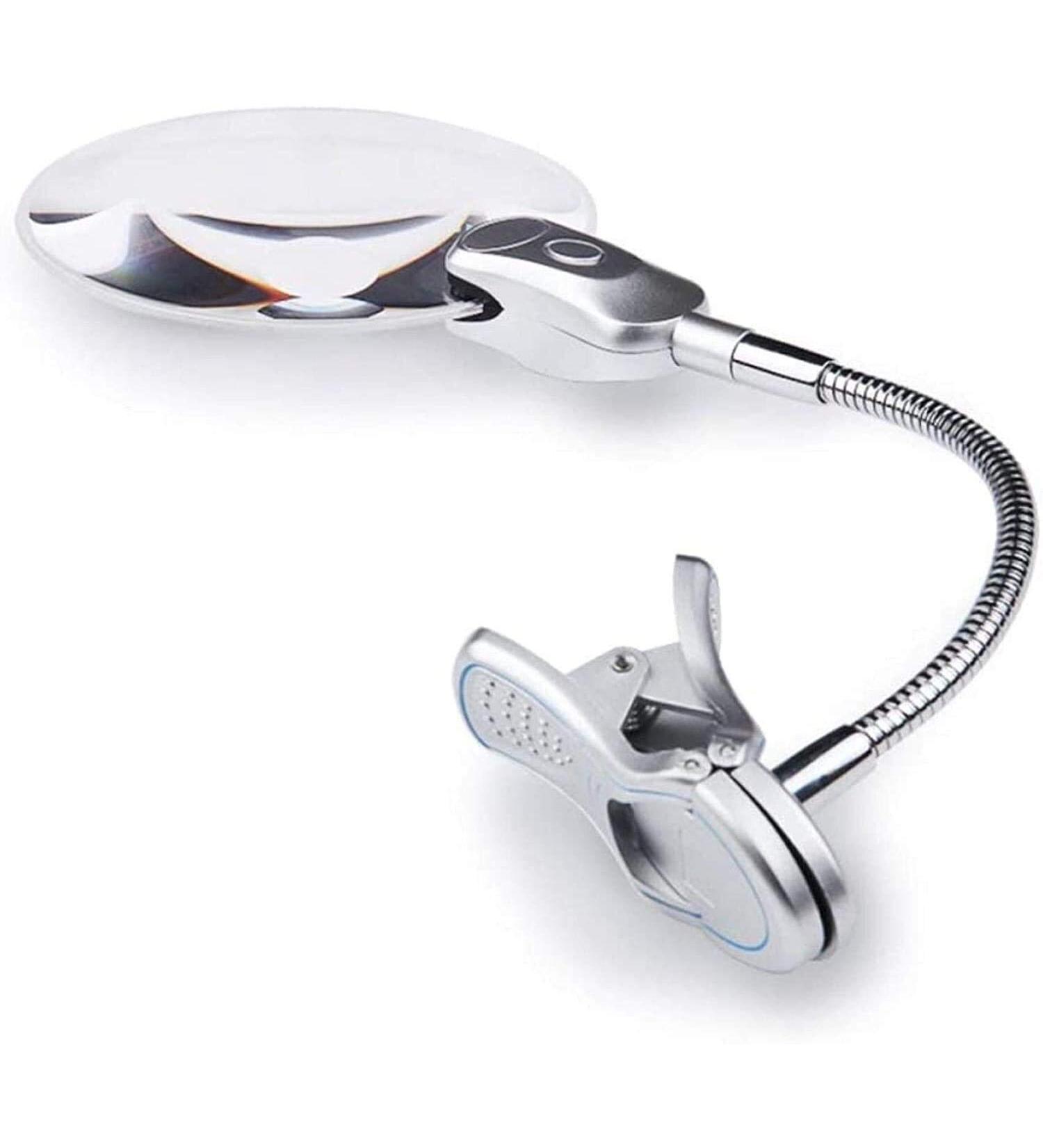 Lightweight Magnifying Glass 130Mm Large Mirror Clip-On High-Definition Led Magnifying Glass with Light for Electronic Circuit Board Watch Maintenance Reading Lighting Lofty Ambition - Buy Online on GoSupps.com