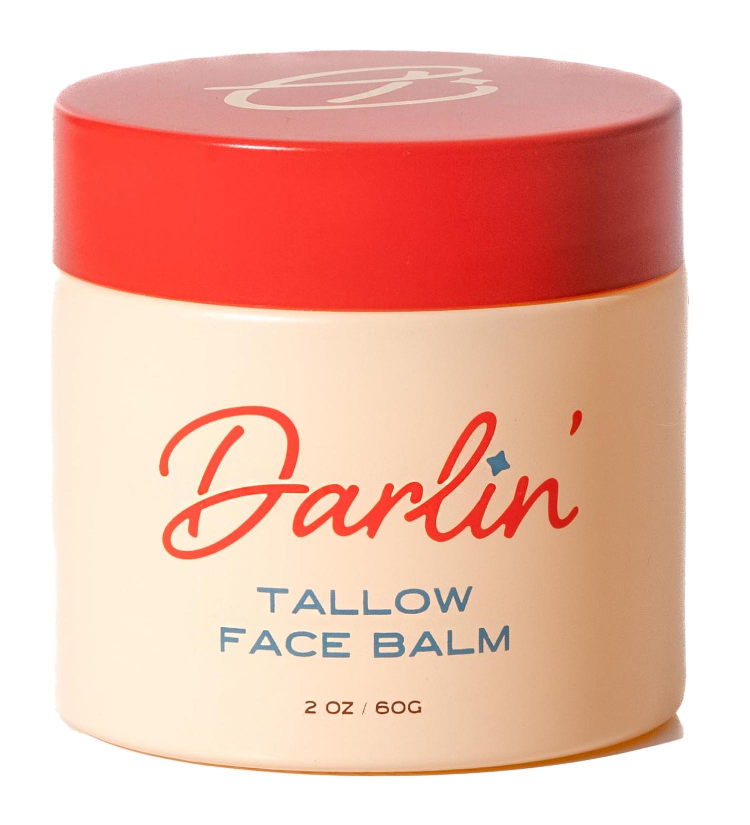 Darlin Skincare Tallow Face Balm - Organic Grass-Fed Moisturizer for Glowy Skin | Nontoxic Beauty for Acne Eczema & Rosacea - Buy Online on GoSupps.com
