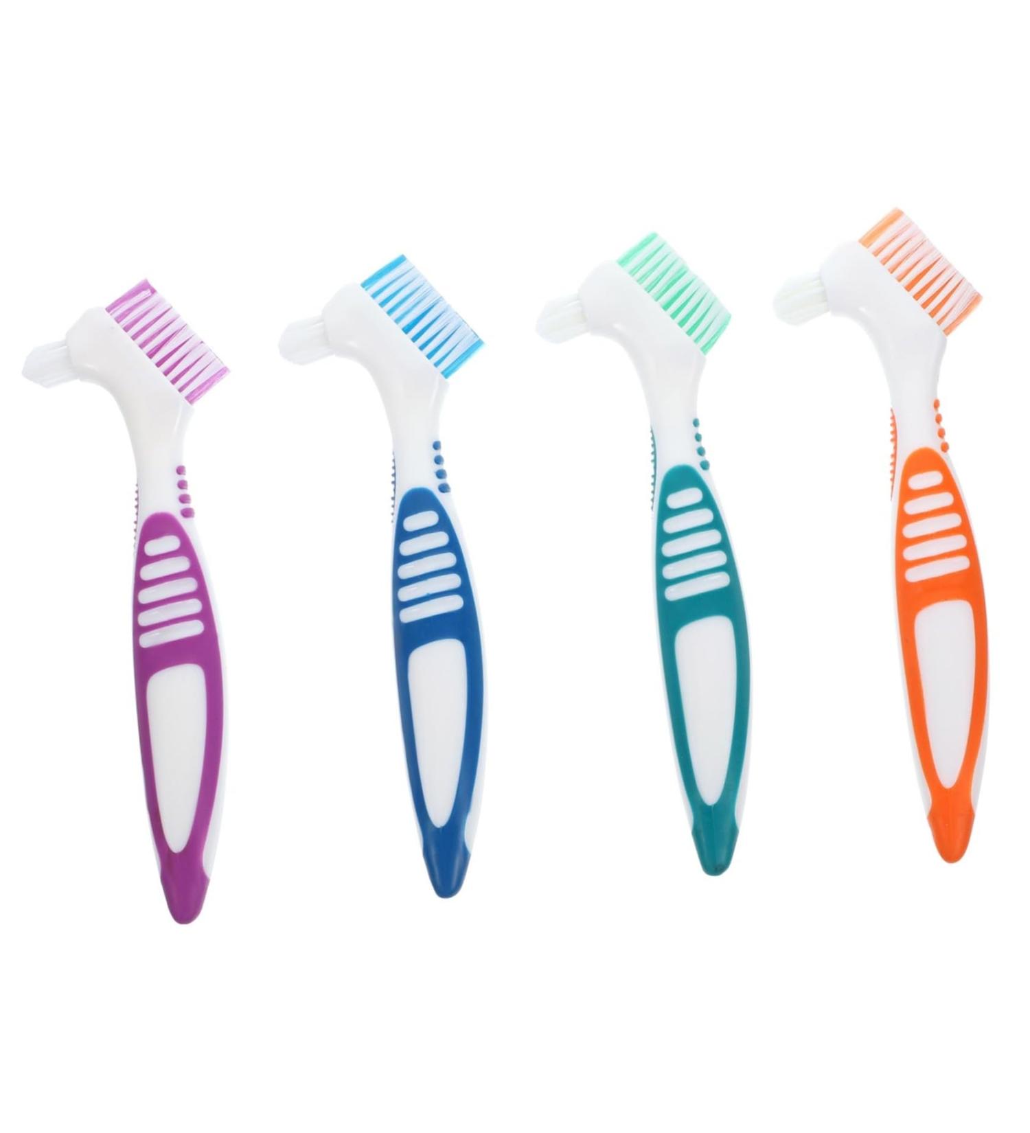 FRCOLOR 8 STK Toothbrush Denture Cleaning Brush | Effective Denture Cleaner Tools with Nylon Bristles for Proverean Care - Buy Online on GoSupps.com