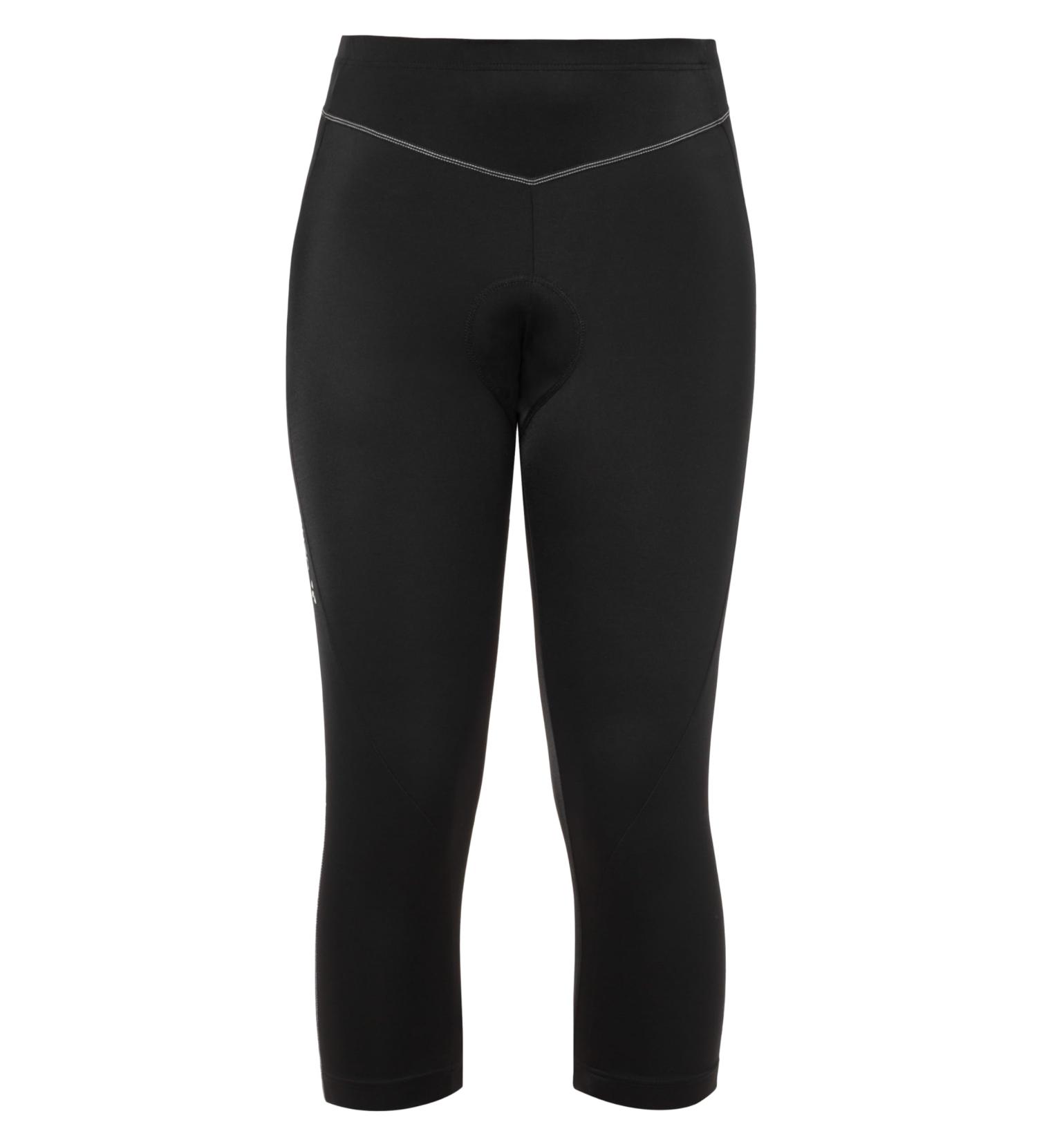 Buy Women's Active 3/4 Pants Padded Cycling Shorts in Black | Stylish & Comfortable for All Cycling Adventures - Buy Online on GoSupps.com