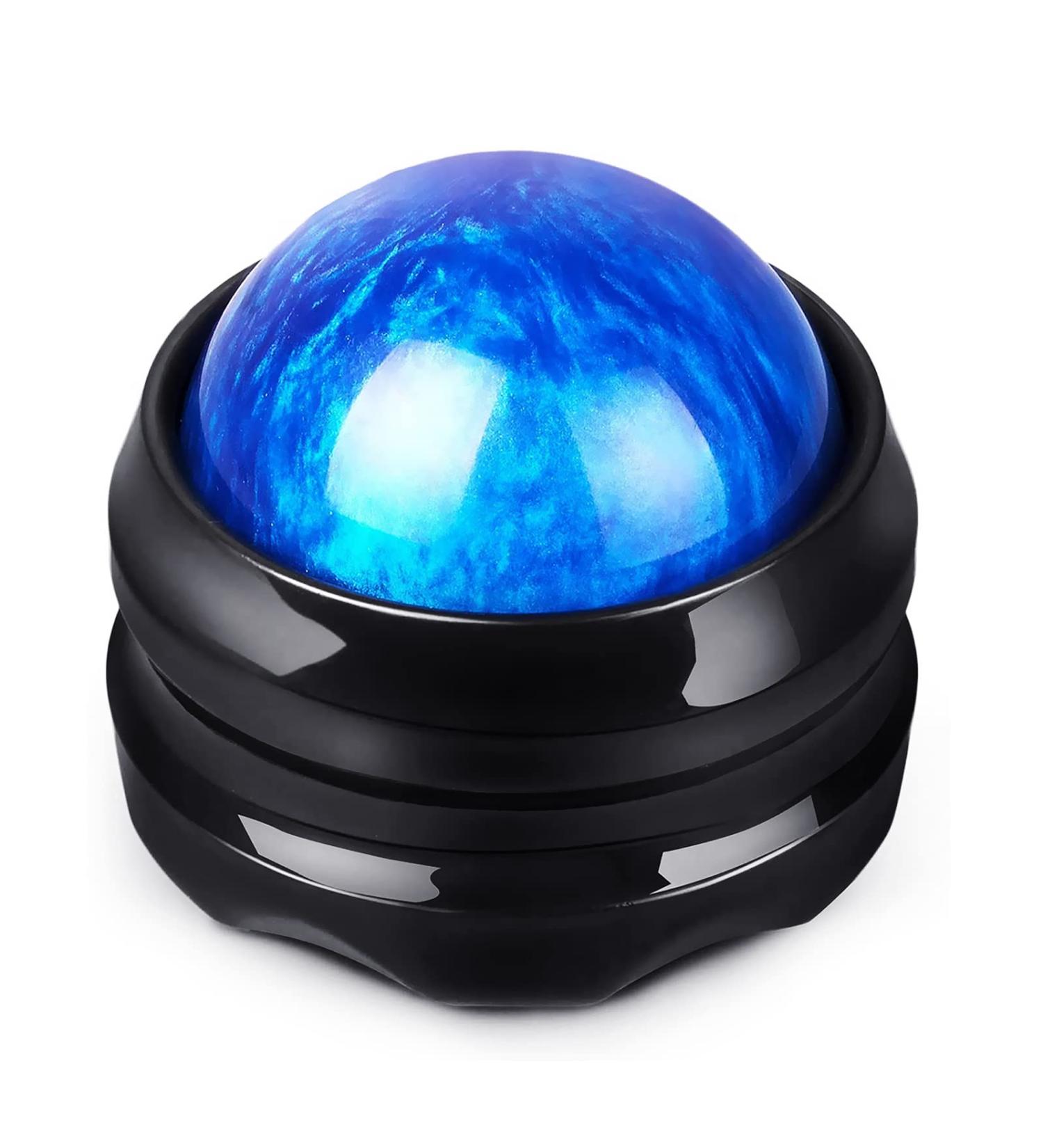 WANDiORY Manual Massage Ball Roller Back Massager for Deep Tissue Relief - Blue - Buy Online on GoSupps.com
